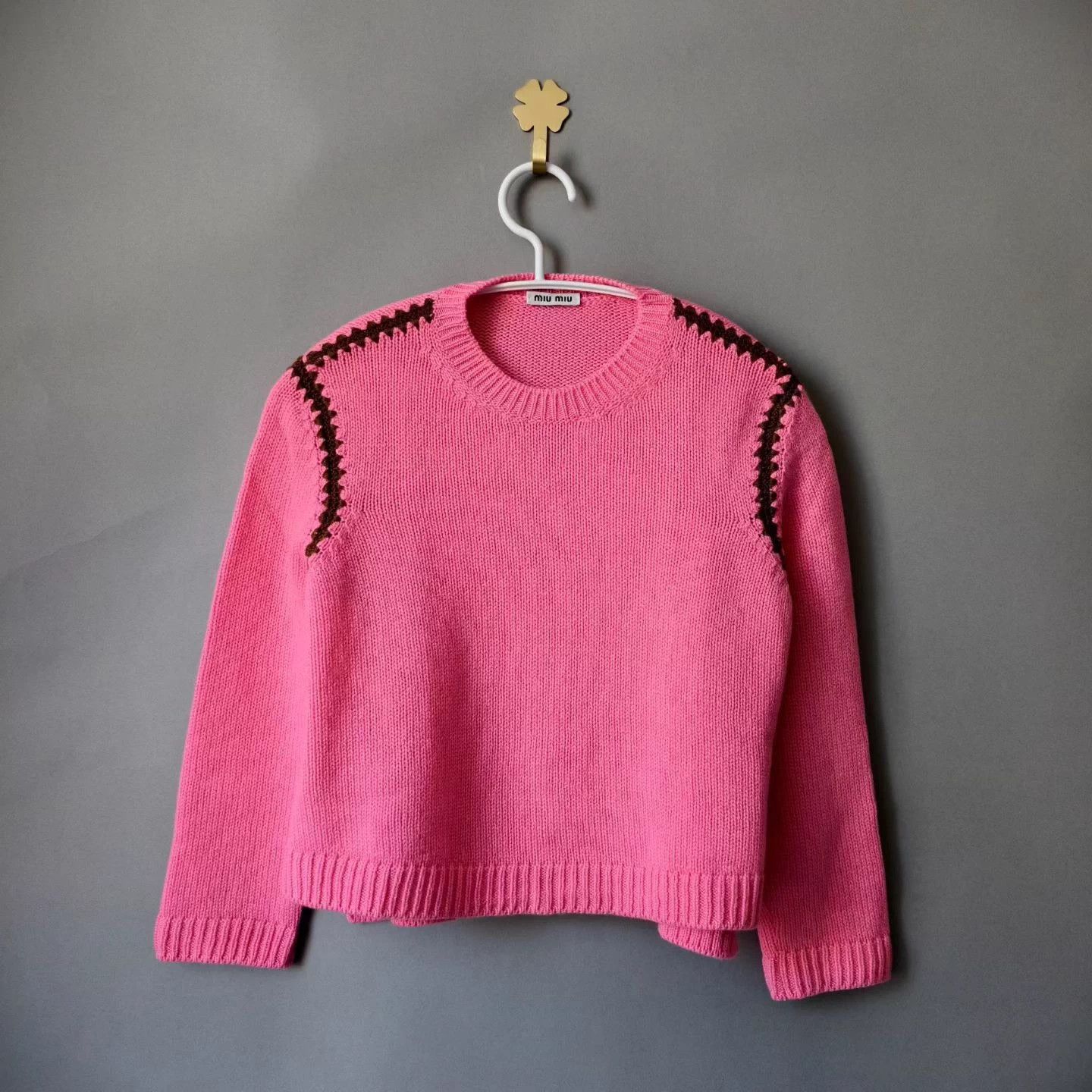 Miu Miu Miu Miu Pink Sweater 36 99 Size XS / US 0-2 / IT 36-38 - 1 Thumbnail
