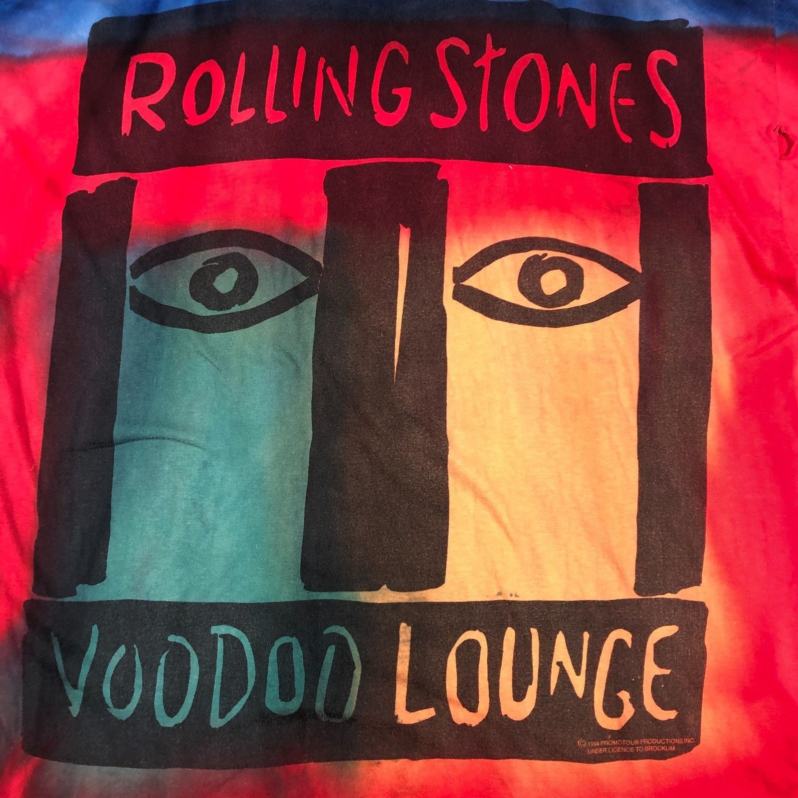 Brockum Vintage 1994 Rolling Stones Voodoo Lounge AOP Tour T Shirt Size US XXL / EU 58 / 5 - 8 Thumbnail