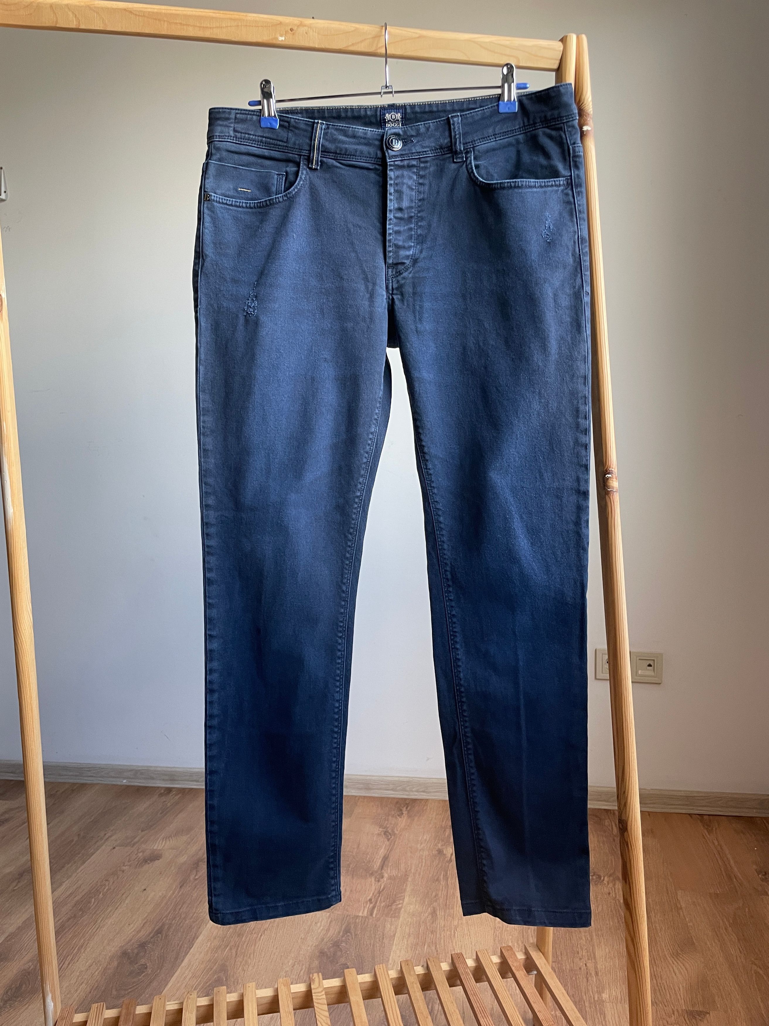 Boggi Boggi Manuel Extra Slim Fit Distressed Garment Dyed Denim Size US 36 / EU 52 - 1 Thumbnail