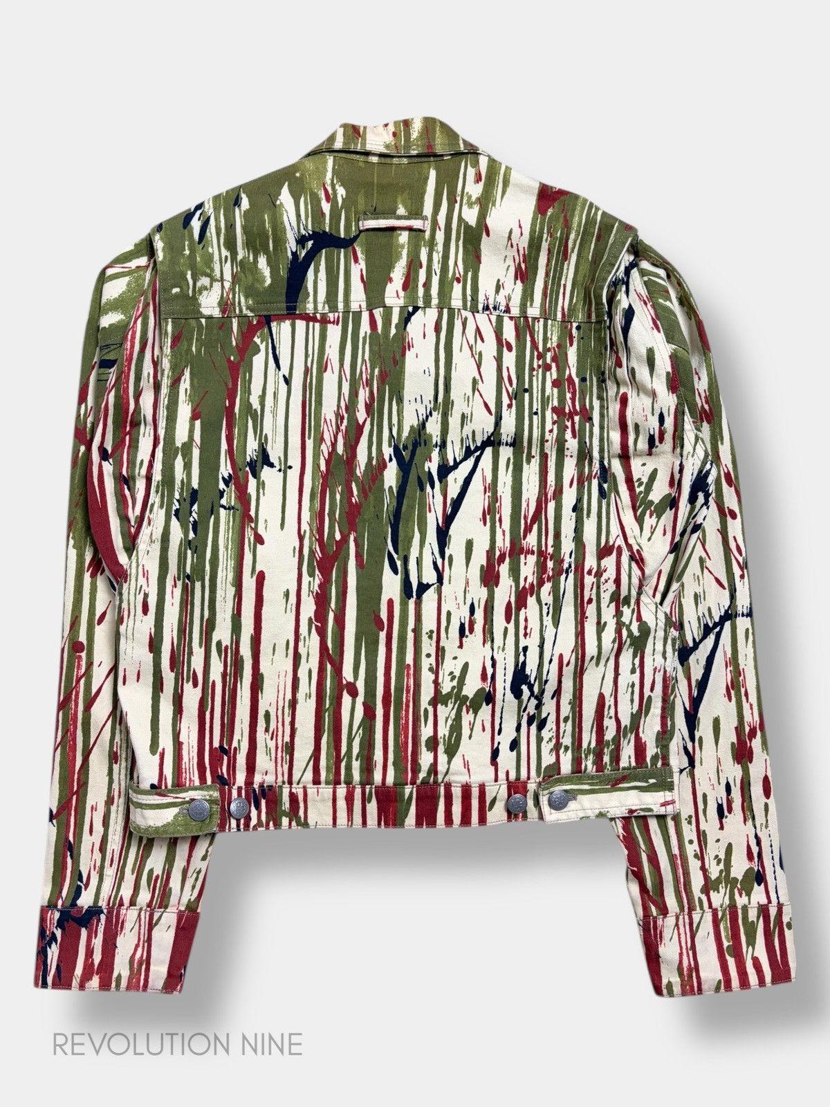 Jean Paul Gaultier Jean Paul Gaultier FW98 blood drip trucker jacket Size US M / EU 48-50 / 2 - 2 Thumbnail