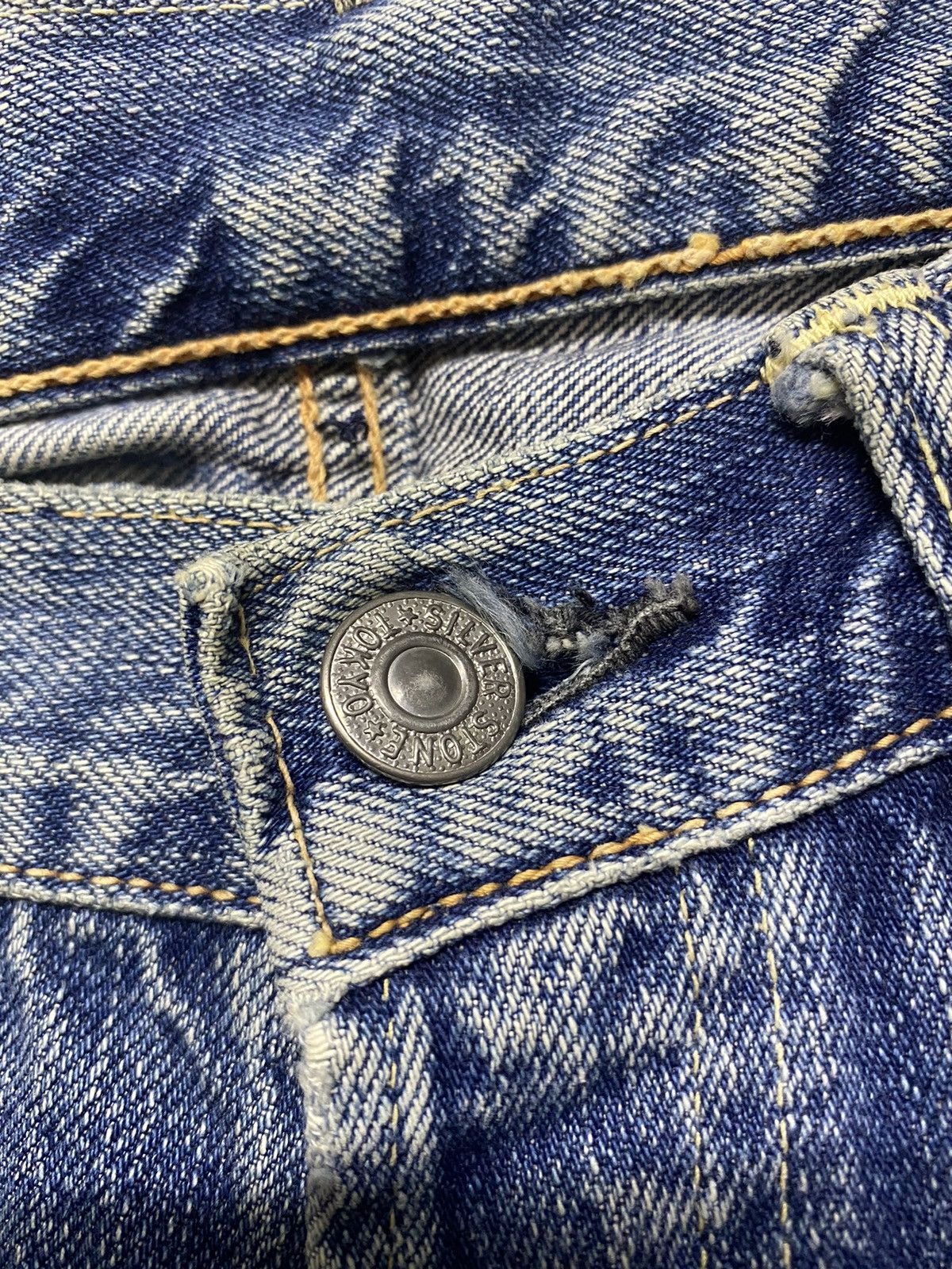 Japanese Brand × Vintage Vintage Ground-Alls Japanese Brand Distressed Denim Jeans Size US 30 / EU 46 - 18 Thumbnail