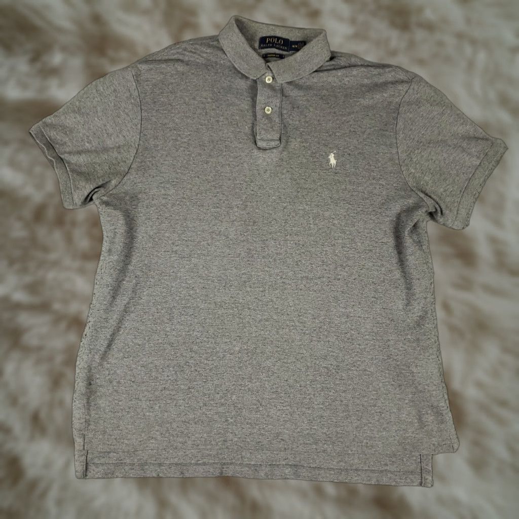 Ralph Lauren Ralph Lauren Polo Shirt Mens Medium Gray Custom Fit Pony Short Sleeve Shirt Polo Mens Gray Polo Shirt Regular Fit Button Collar Ladies? No. Size US M / EU 48-50 / 2 - 1 Thumbnail