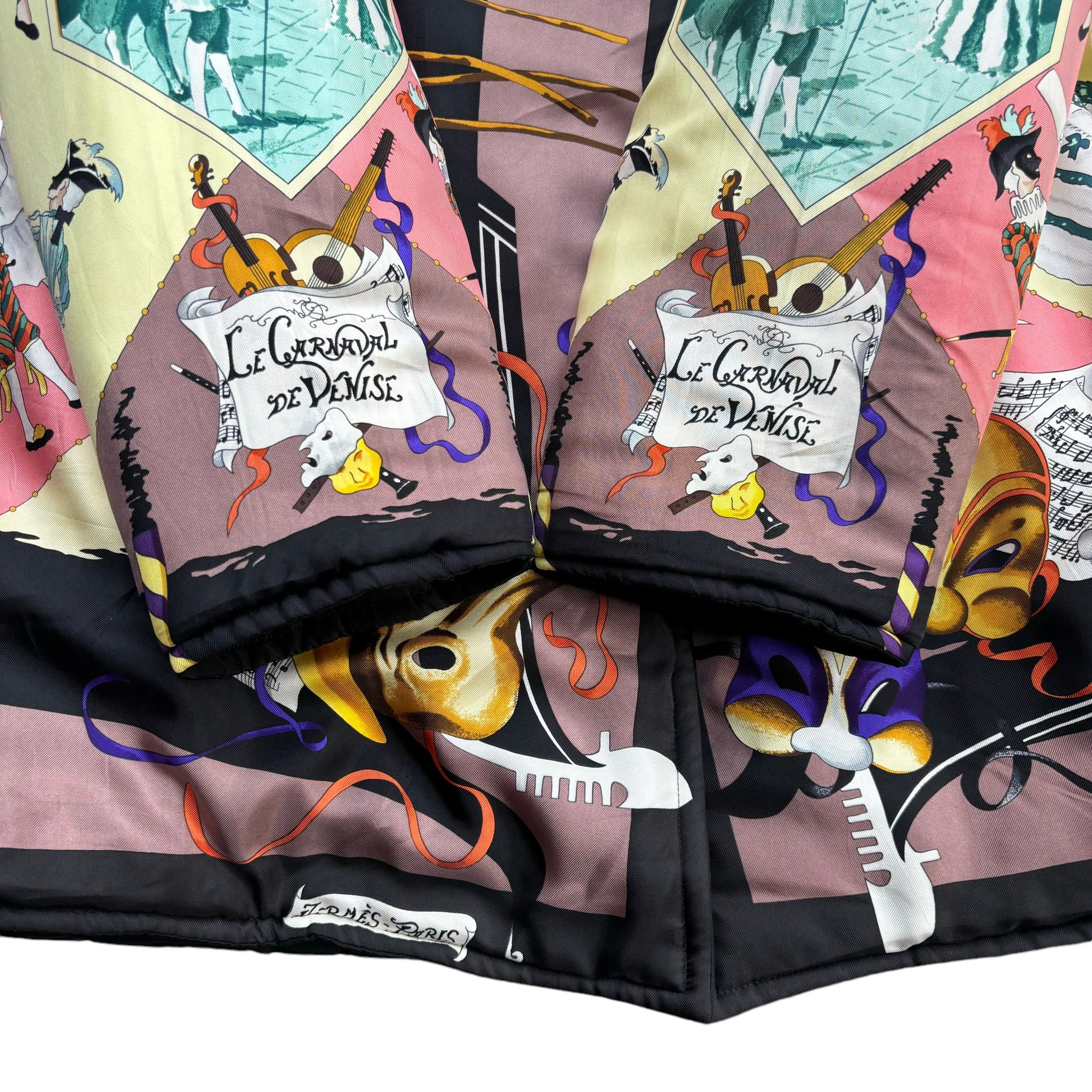 Hermes Vintage Hermes Le Carnavale de Venise Reversible Silk Jacket Size US M / EU 48-50 / 2 - 11 Thumbnail