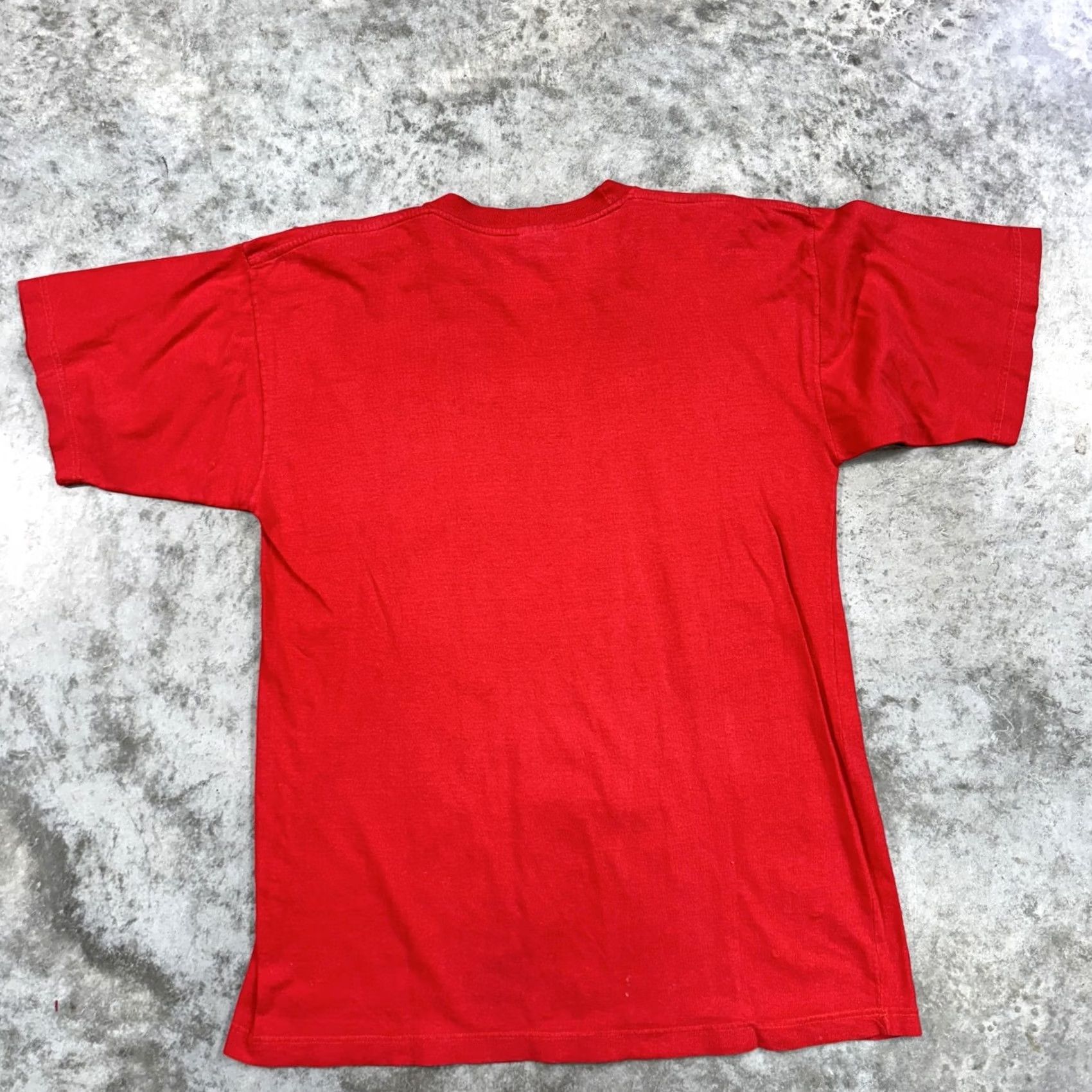 Logo 7 VINTAGE Chicago Bulls Shirt Mens L 1992 NBA Champions Back 2 Back 90s Tee Red Graphic Print Crew Neck Short Sleeve Cotton Sports Vintage Mens Size US L / EU 52-54 / 3 - 5 Thumbnail
