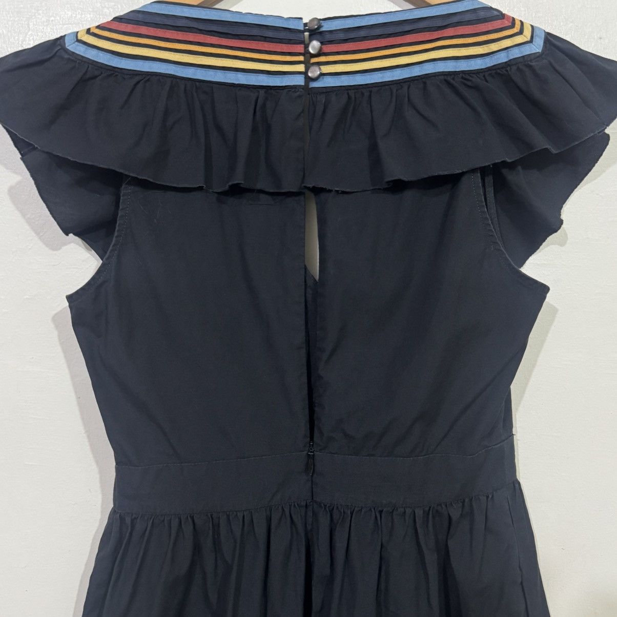 A.P.C. A.P.C Frilled Ruffled Sleeveless Dress Size XXS / US 00 / IT 34 - 12 Thumbnail