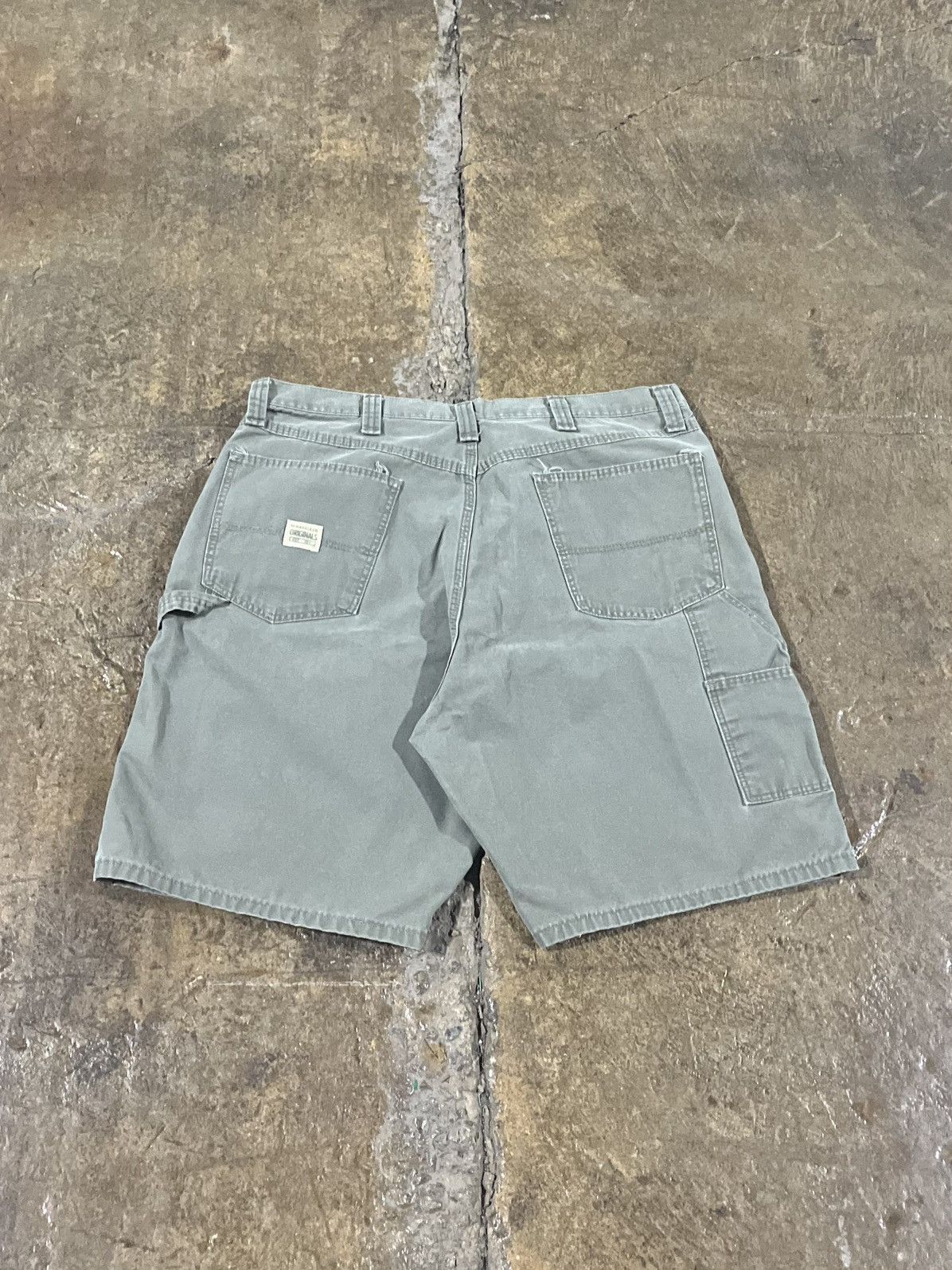 Carhartt × Vintage × Wrangler Crazy Y2K Carhartt Style Wrangler Carpenter Skater Shorts Size US 38 / EU 54 - 1 Thumbnail