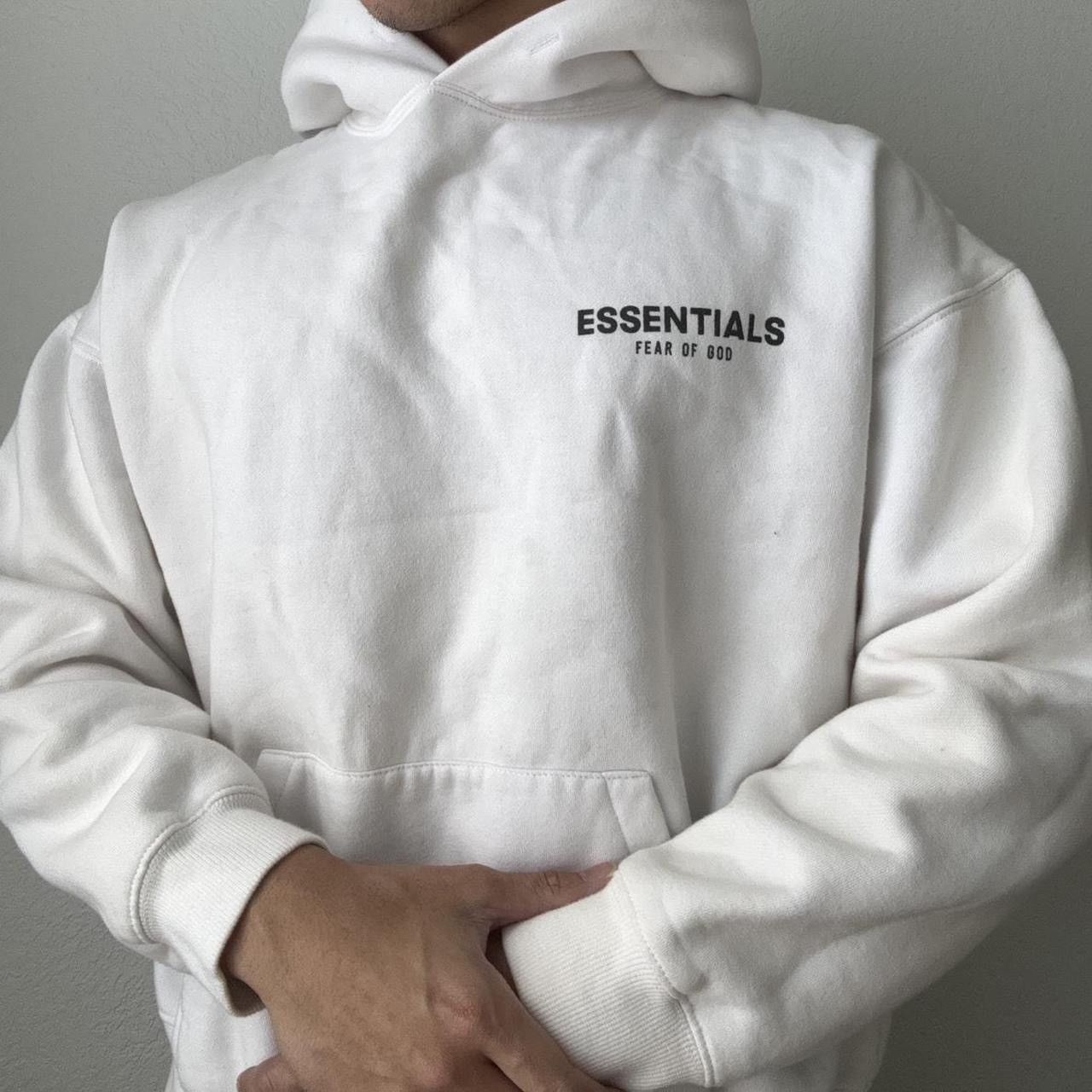 Fear of God Essentials Fear of God Graphics Boxy White Hoodie Size US L / EU 52-54 / 3 - 4 Thumbnail