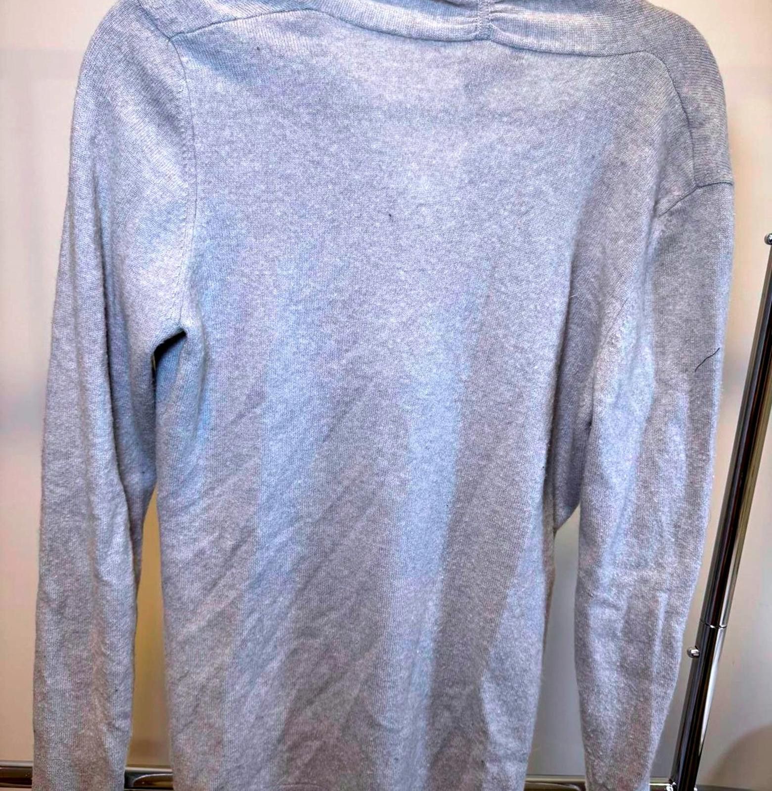 Designer Forte Cashmere V-Neck Sweater - Size L Size L / US 10 / IT 46 - 2 Thumbnail