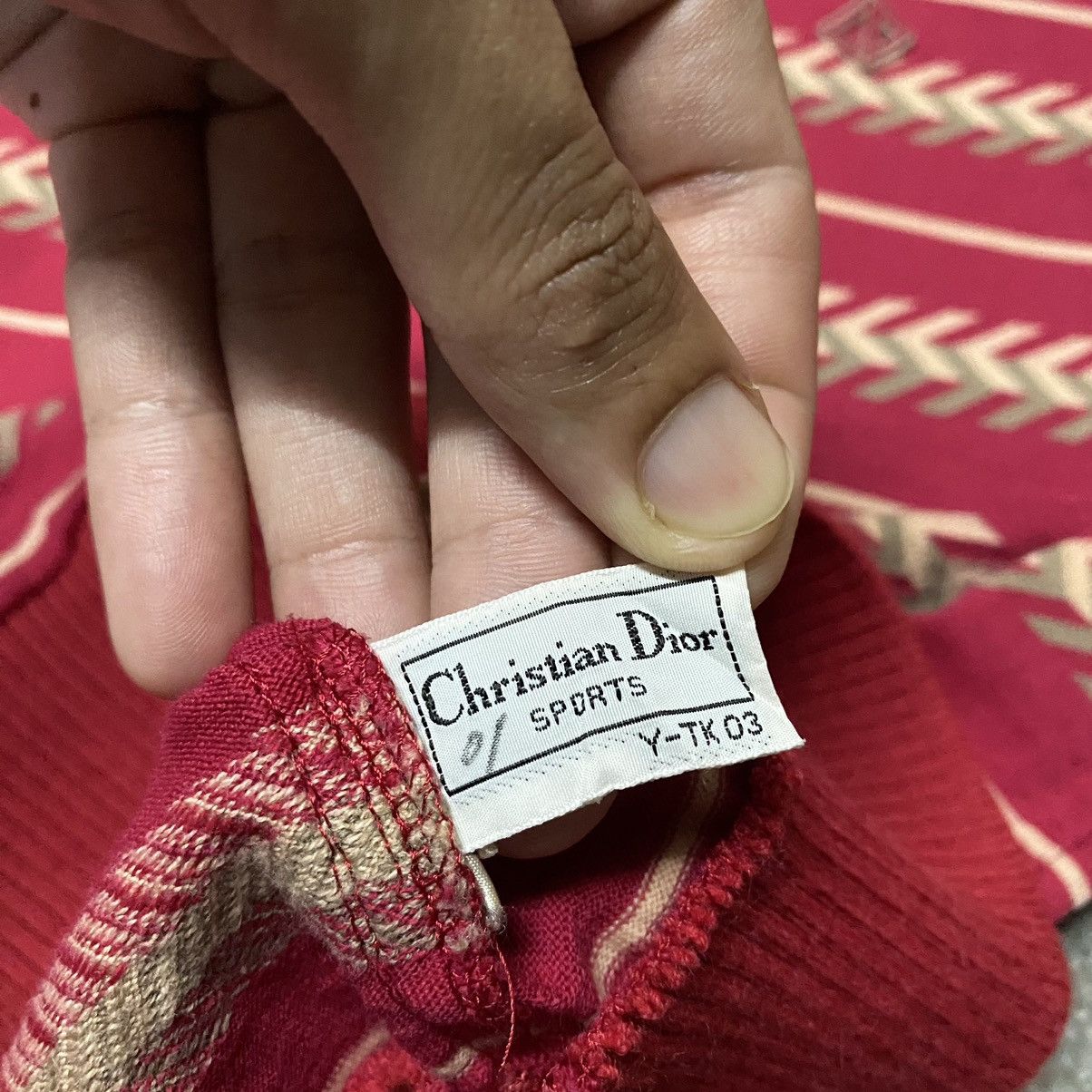 Christian Dior Monsieur Vintage Christian Dior Sports Striped Polos Shirt Size S / US 4 / IT 40 - 11 Thumbnail