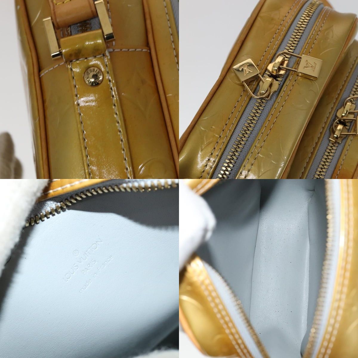 Louis Vuitton LOUIS VUITTON Monogram Vernis Wooster Shoulder Bag Gris Size ONE SIZE - 11 Thumbnail