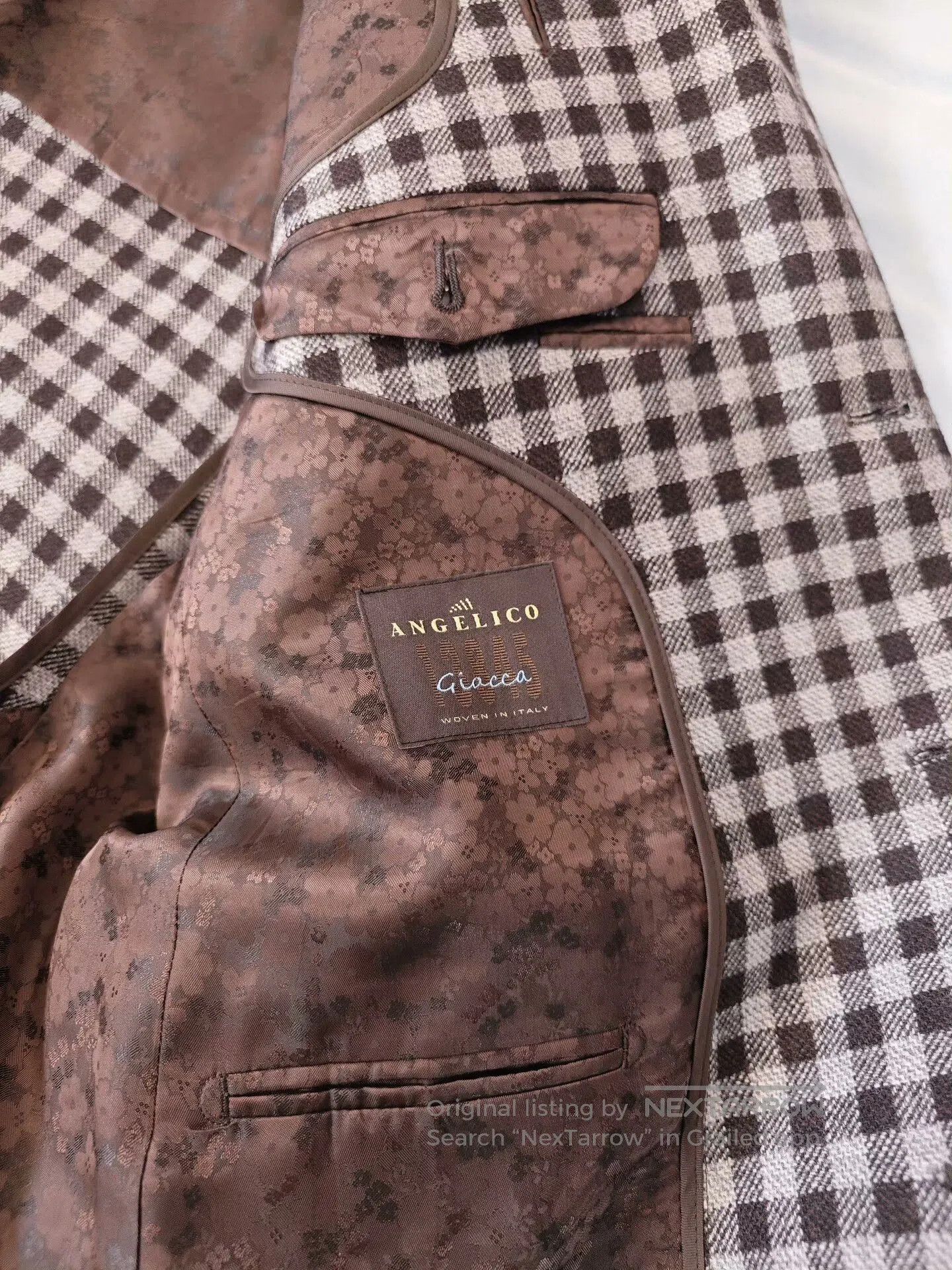 Japanese Brand Customized Italian Wool Blend Suit Jacket. Size US L / EU 52-54 / 3 - 7 Thumbnail