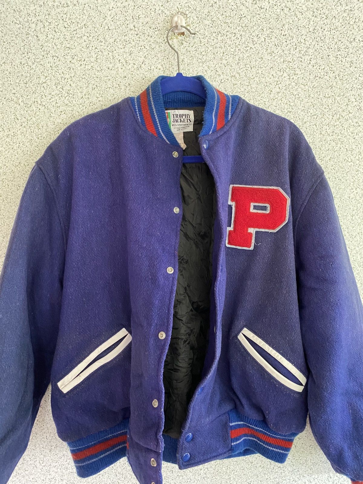 Pepsi VINTAGE Pepsi Cola Varsity Jacket 100 cotton Wool 🔥 Size US M / EU 48-50 / 2 - 10 Thumbnail