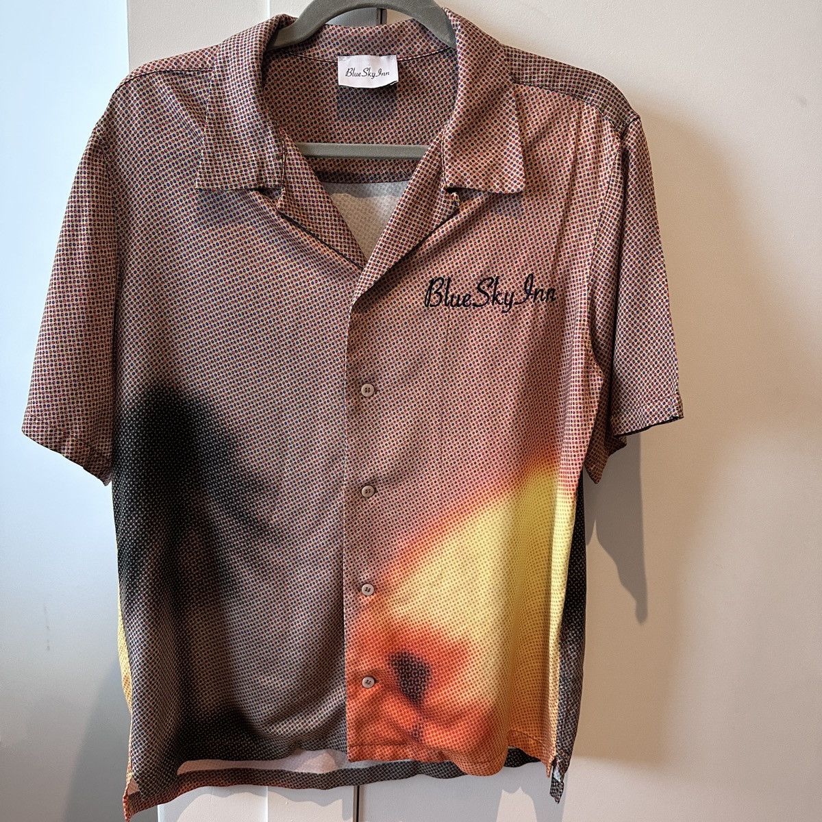 image of Blue Sky Inn Sunset Printed Viscoe Short, Men's (Size Small)