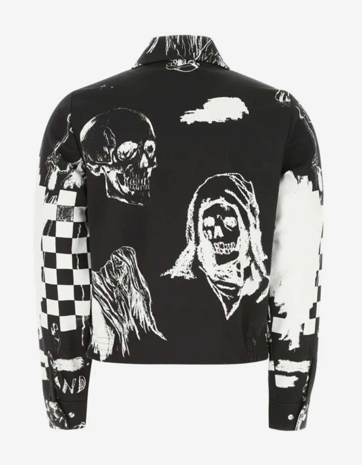 Amiri Amiri x Wes Lang Black Sketch Blouson – All-OverReaper Print Size US XL / EU 56 / 4 - 5 Thumbnail