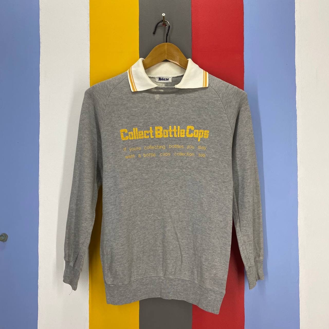 Japanese Brand 90s Vintage BREEZE Made In Japan Sweatshirt #2195/21 Size US XS / EU 42 / 0 - 1 Thumbnail