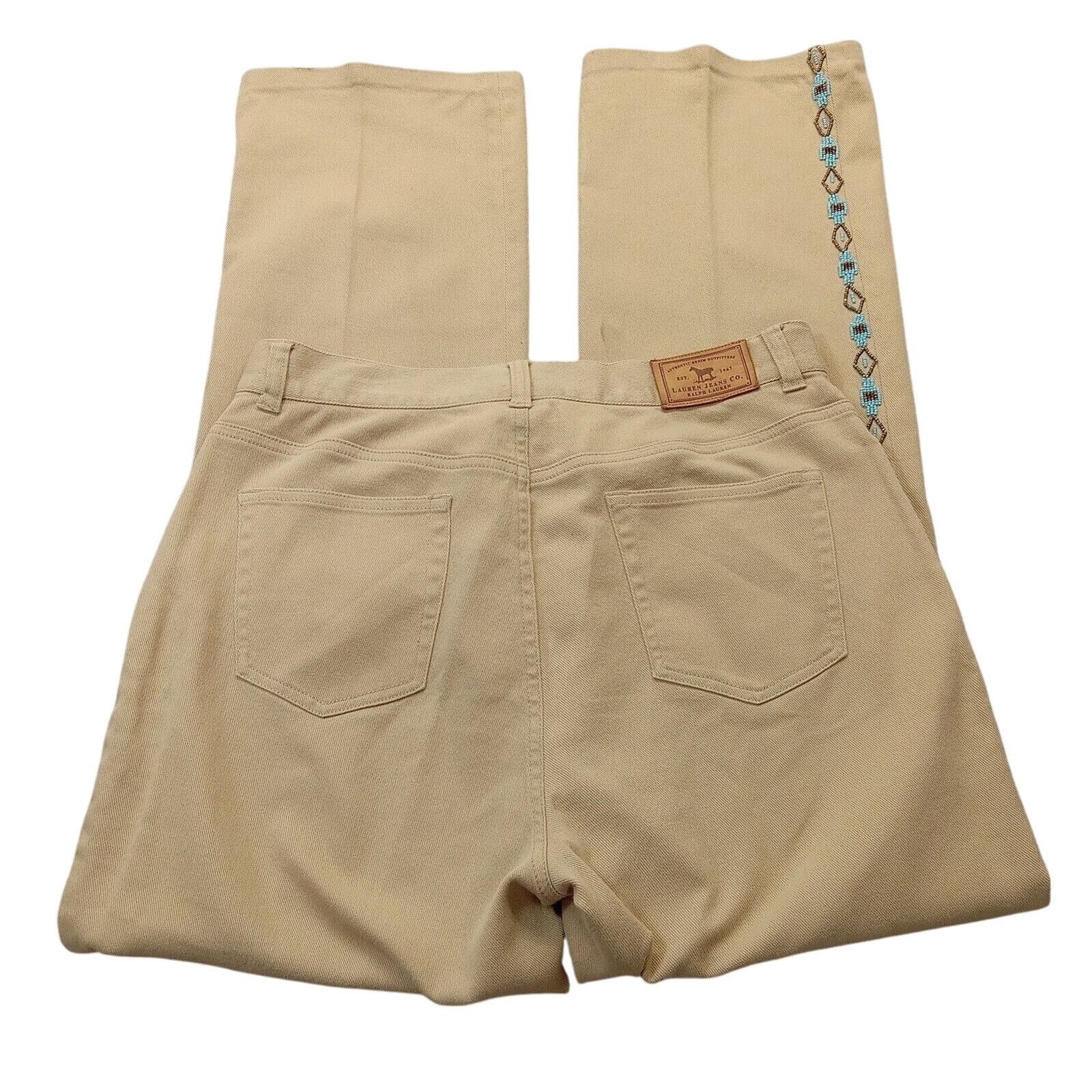 Ralph Lauren Vintage Lauren Jean Co. Jeans 10 32 X 30 Beads Southwestern Size 32" / US 10 / IT 46 - 5 Thumbnail