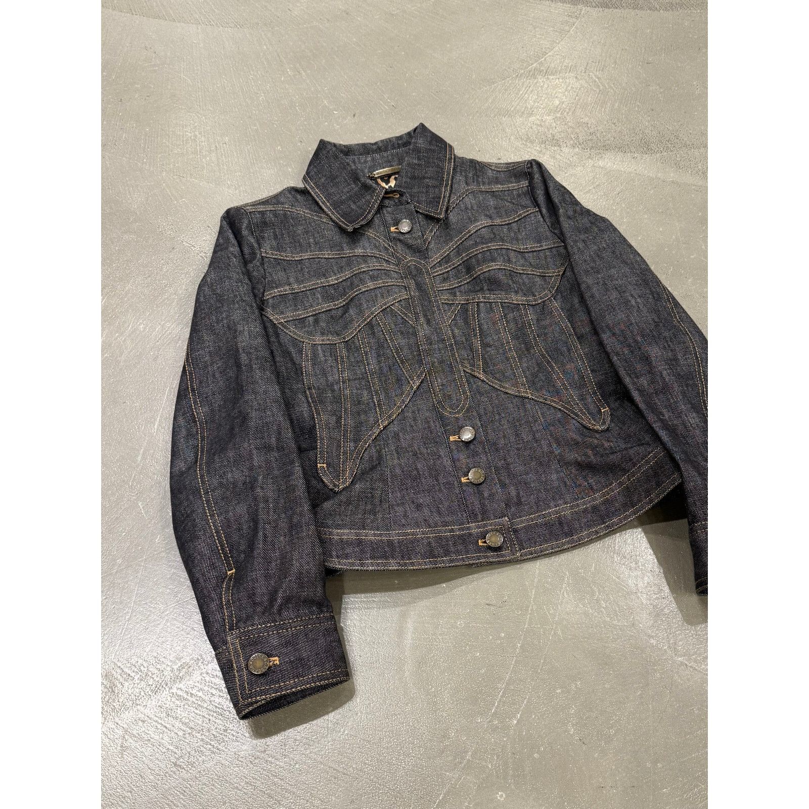 Dolce & Gabbana 2002 Dolce & Gabbana butterfly denim jacket Size US S / EU 44-46 / 1 - 4 Thumbnail