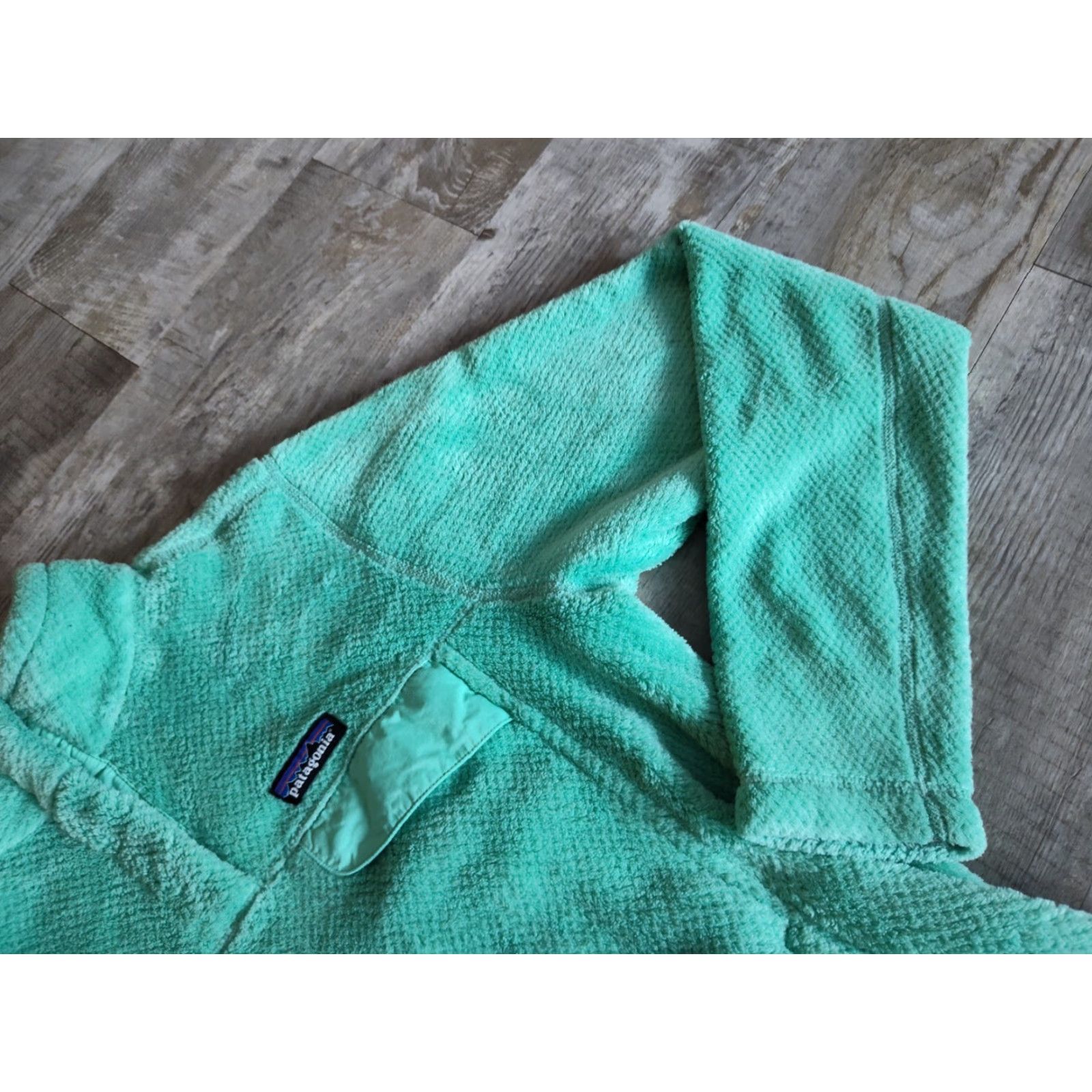 Patagonia Patagonia Pullover Re-Tool Womens L Green Blue Fleece Snap 25443 Polartec Size L / US 10 / IT 46 - 4 Thumbnail