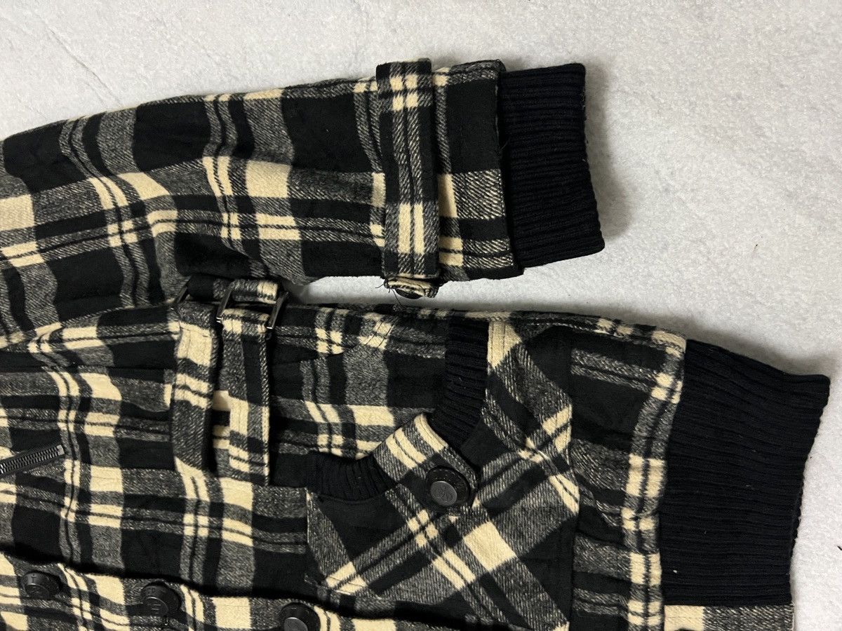 Dig Deep 525. Dig Deep Black Label Plaid Hooded Jacket Size M / US 6-8 / IT 42-44 - 3 Thumbnail