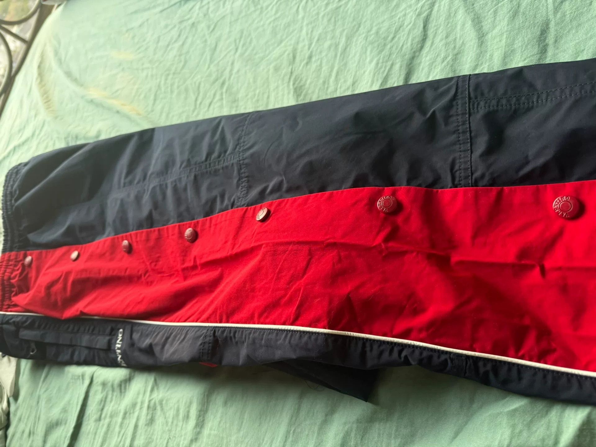 Valentino Valentino Red Side Buckle Navy Sweatpants Size US 30 / EU 46 - 6 Thumbnail