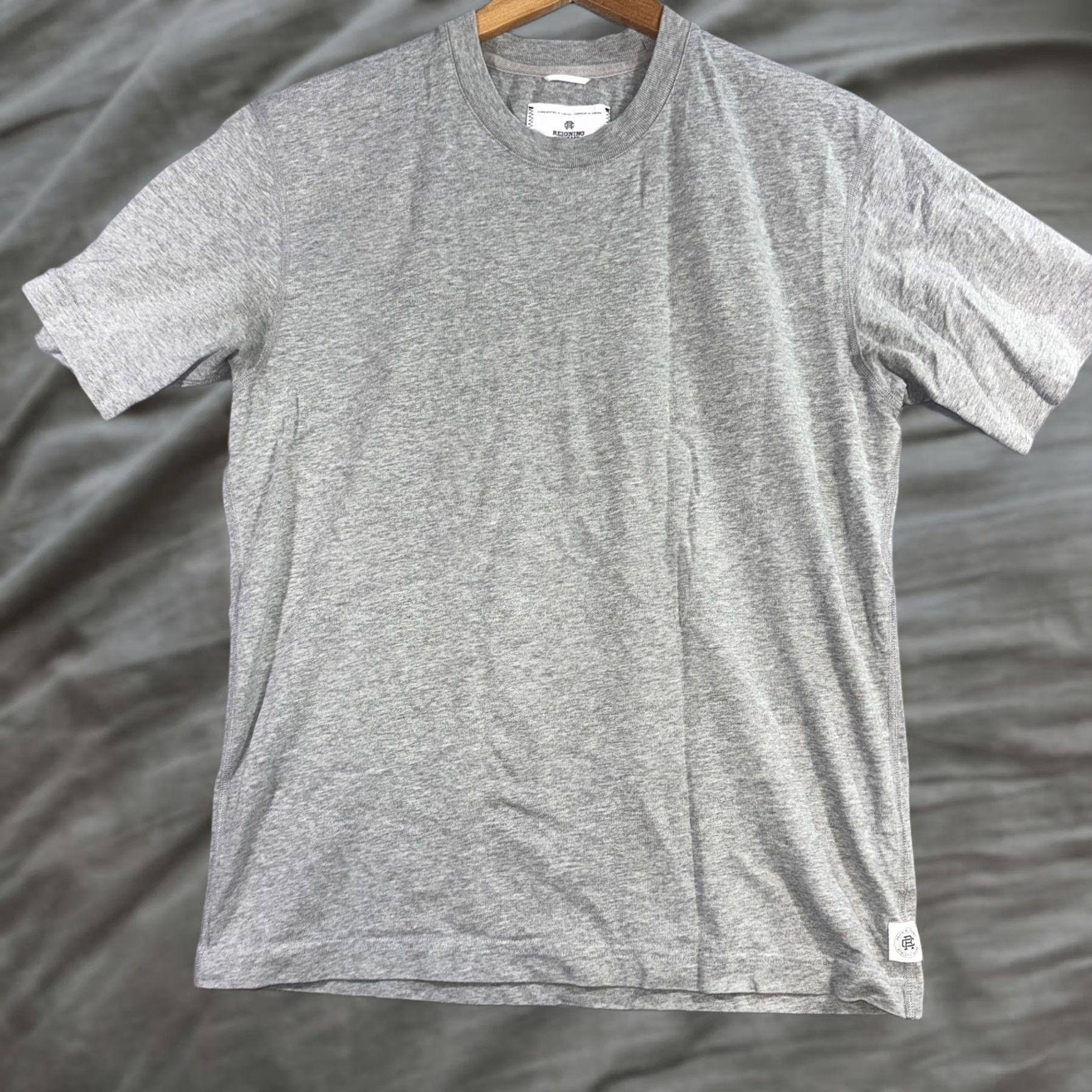 Reigning Champ VINTAGE Reigning Champ Shirt Mens M Gray Crewneck Cotton Tee Size US M / EU 48-50 / 2 - 1 Thumbnail