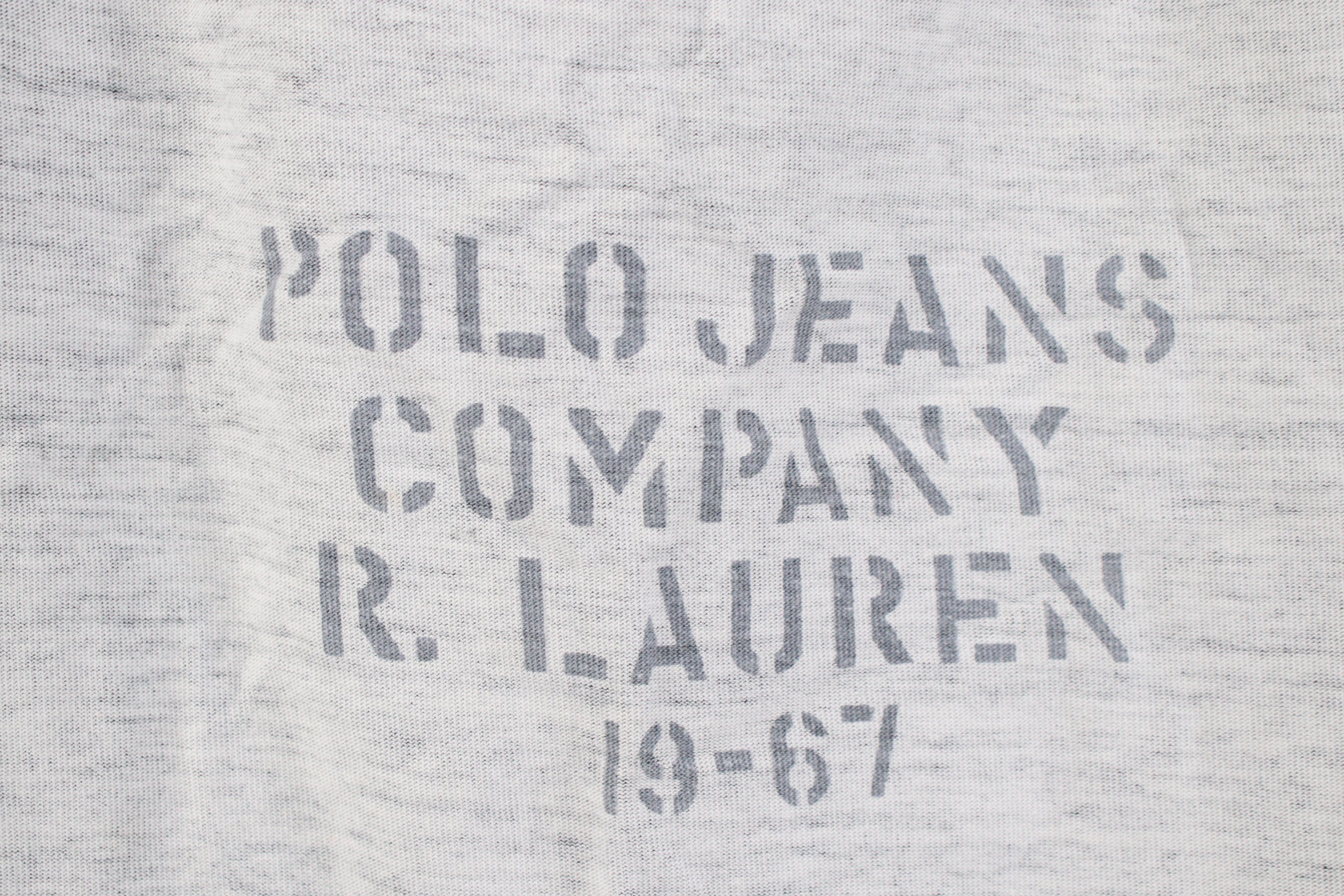 Polo Ralph Lauren Vintage 90s Ralph Lauren Stencil Raglan Long Sleeve T-Shirt Size US L / EU 52-54 / 3 - 4 Thumbnail