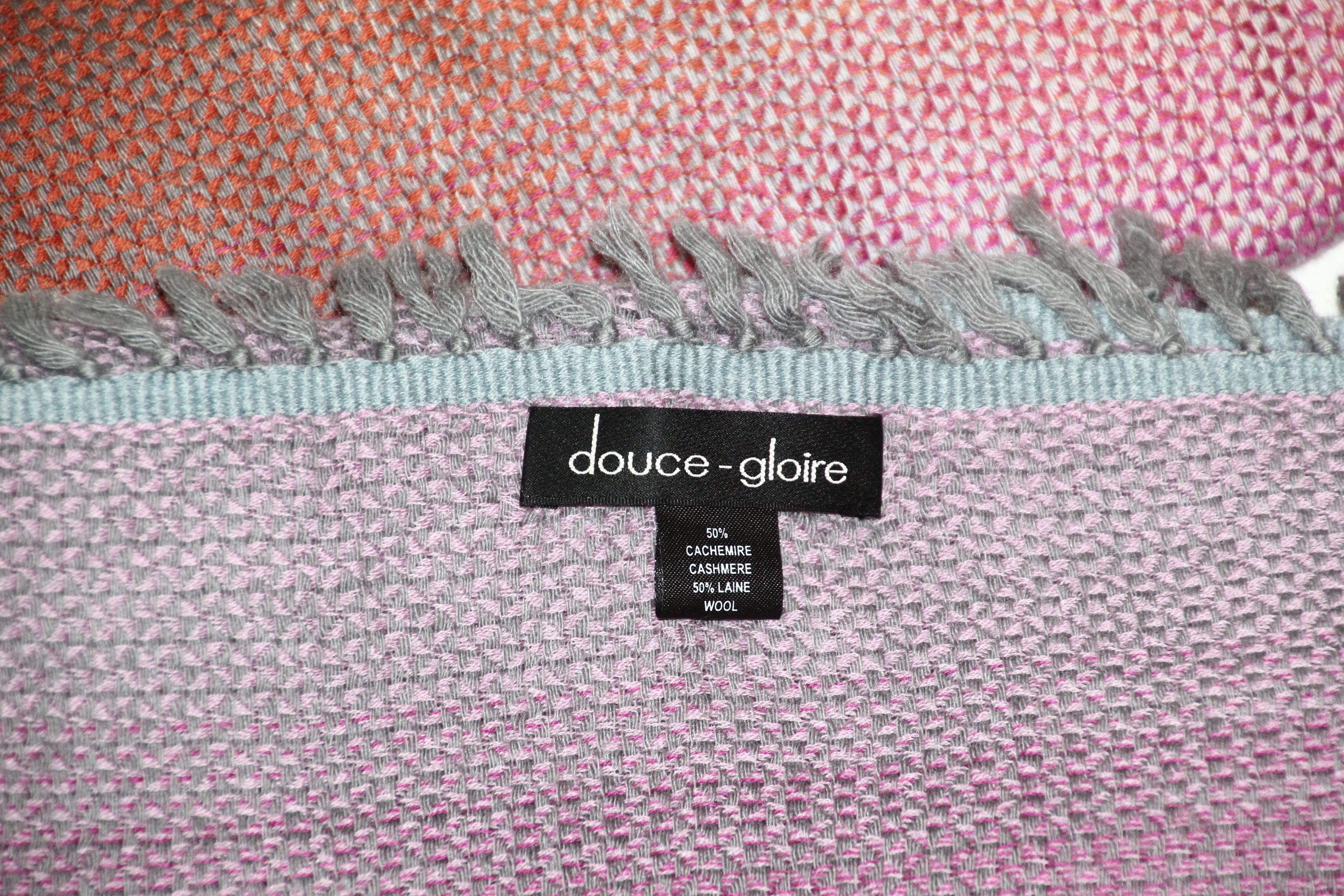 Etro douce-gloire cashmere wool fringed shawl 120x120cm Size ONE SIZE - 3 Thumbnail
