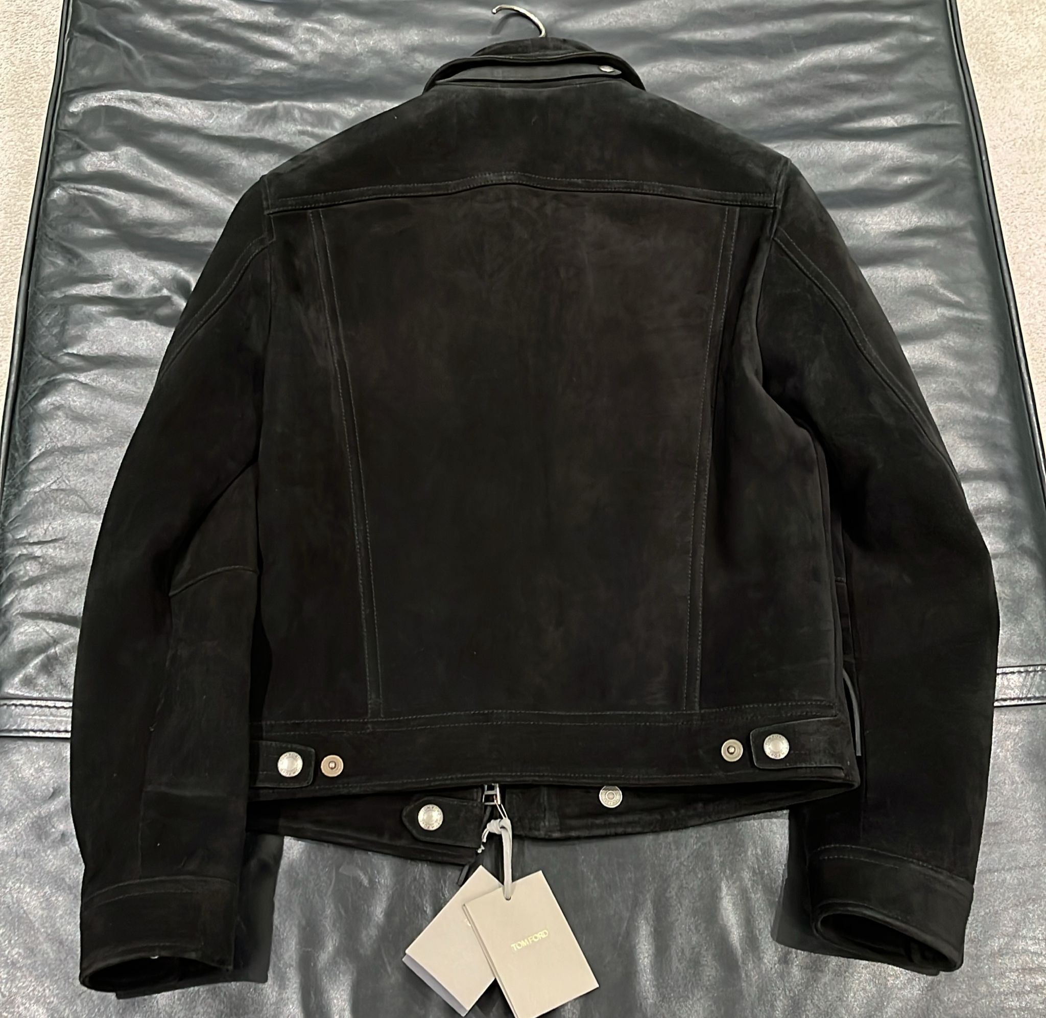 Tom Ford o1loc1c0725 TFL856 Leather Wear Blouson Jacket in Black Size US M / EU 48-50 / 2 - 3 Thumbnail