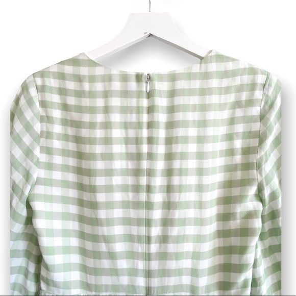 Staud STAUD Olivier Gingham Mini Dress Green Blue Size 2 NWT Size XS / US 0-2 / IT 36-38 - 8 Thumbnail