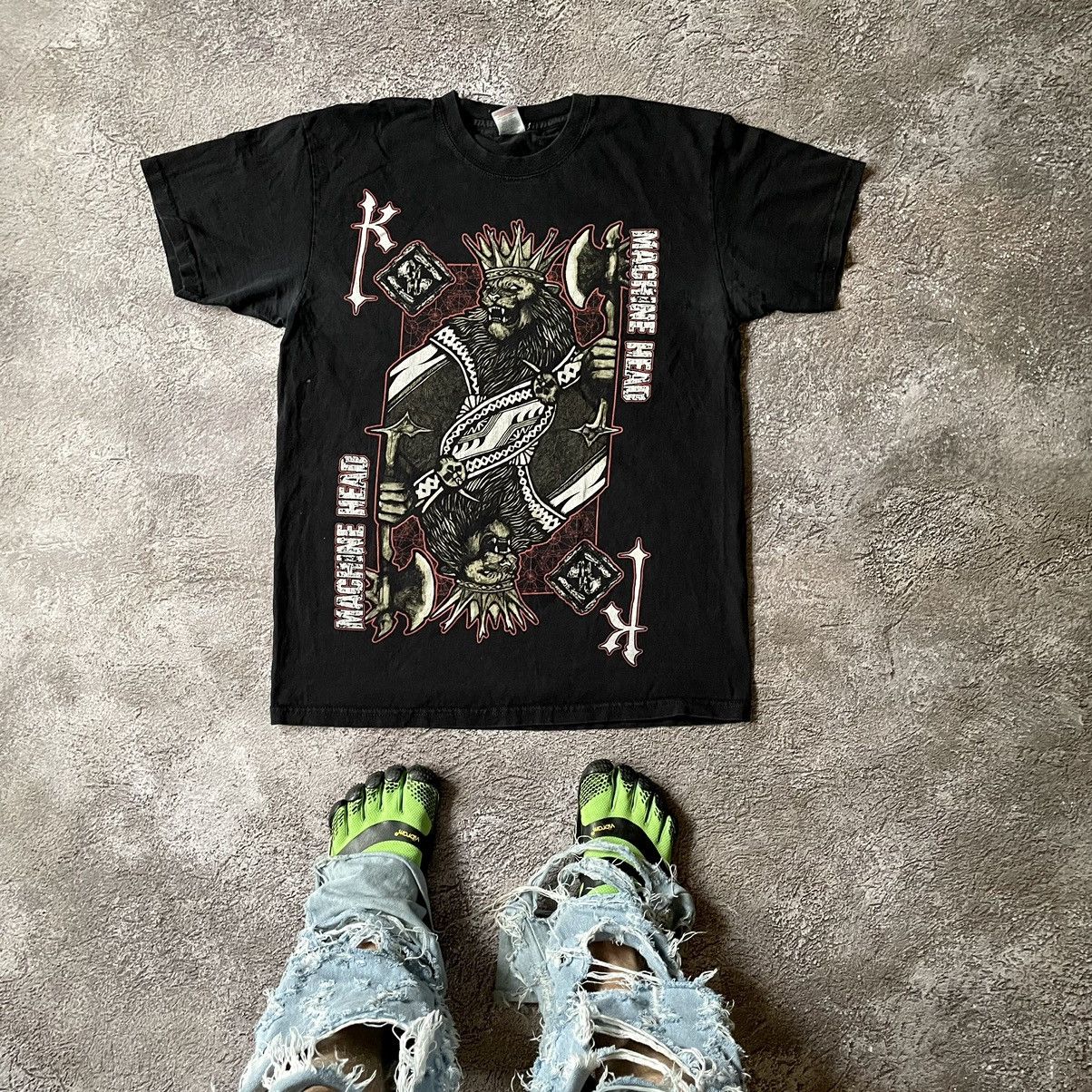 Vintage Vintage Y2K Graphic Tee Black Goth Horror Skeleton Abstract Size US L / EU 52-54 / 3 - 1 Thumbnail