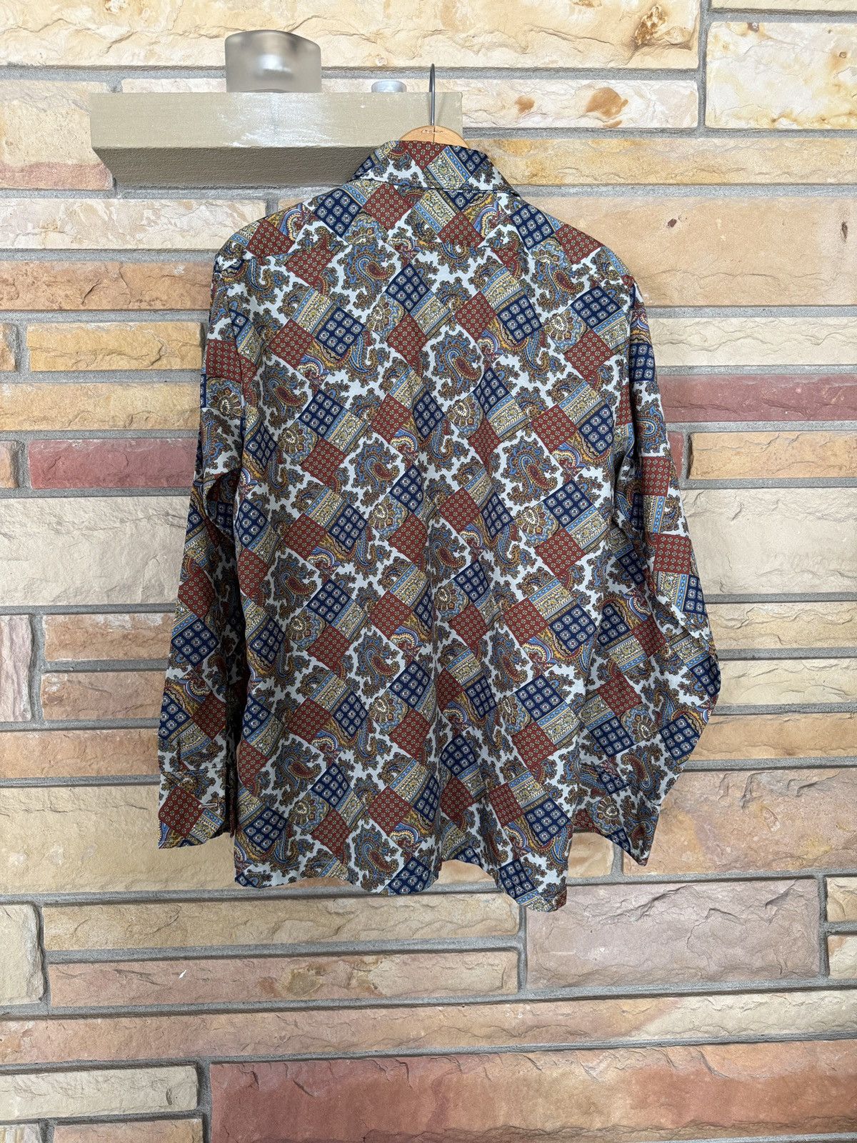 Vintage Vintage 70s Paisley Print Button Up Shirt Western Rockabilly Size US M / EU 48-50 / 2 - 7 Thumbnail