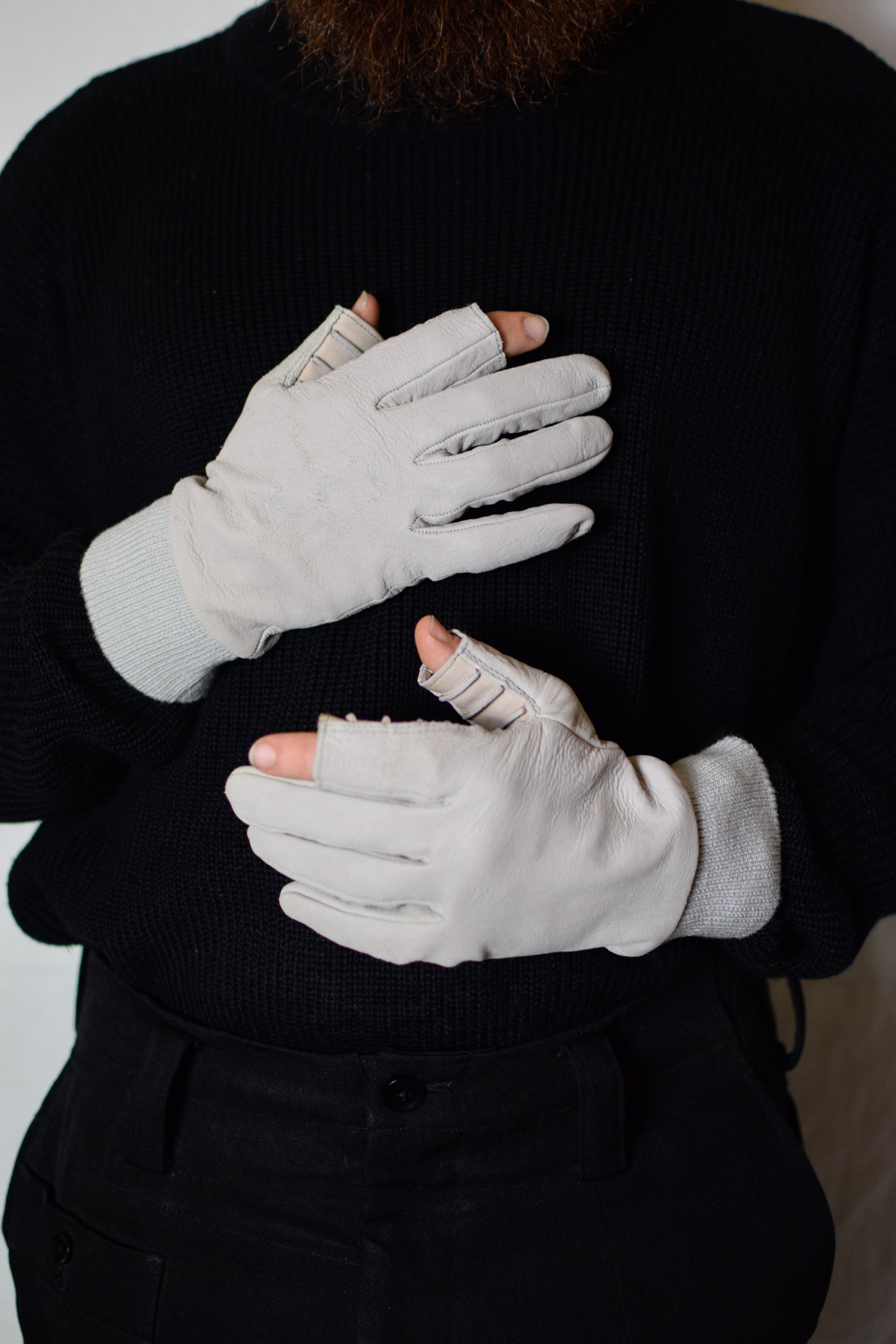 Rick Owens Rick Owens AW14 Ruhlmann Gloves - RR14F2475-COM7 Size ONE SIZE - 1 Thumbnail