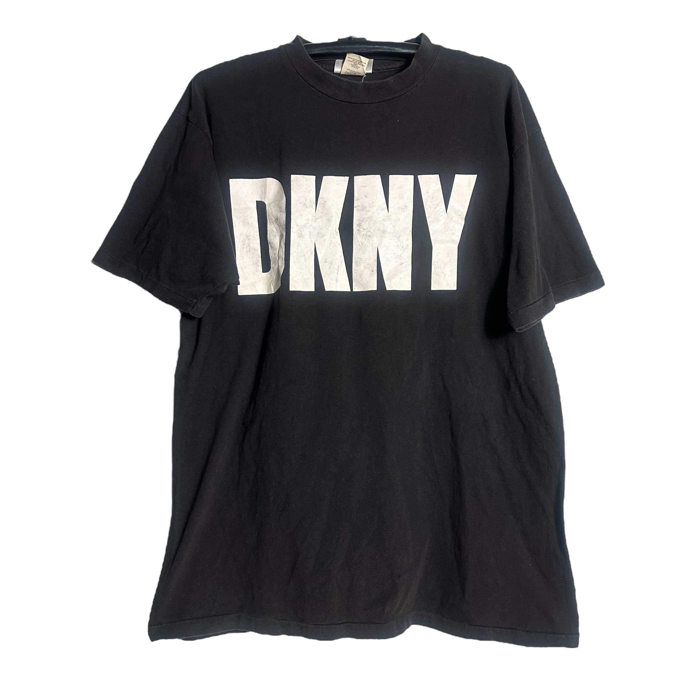 DKNY 🔥RARE🔥Vintage DKNY Jeans Spell Out T-shirt Single Stich Size US L / EU 52-54 / 3 - 1 Thumbnail