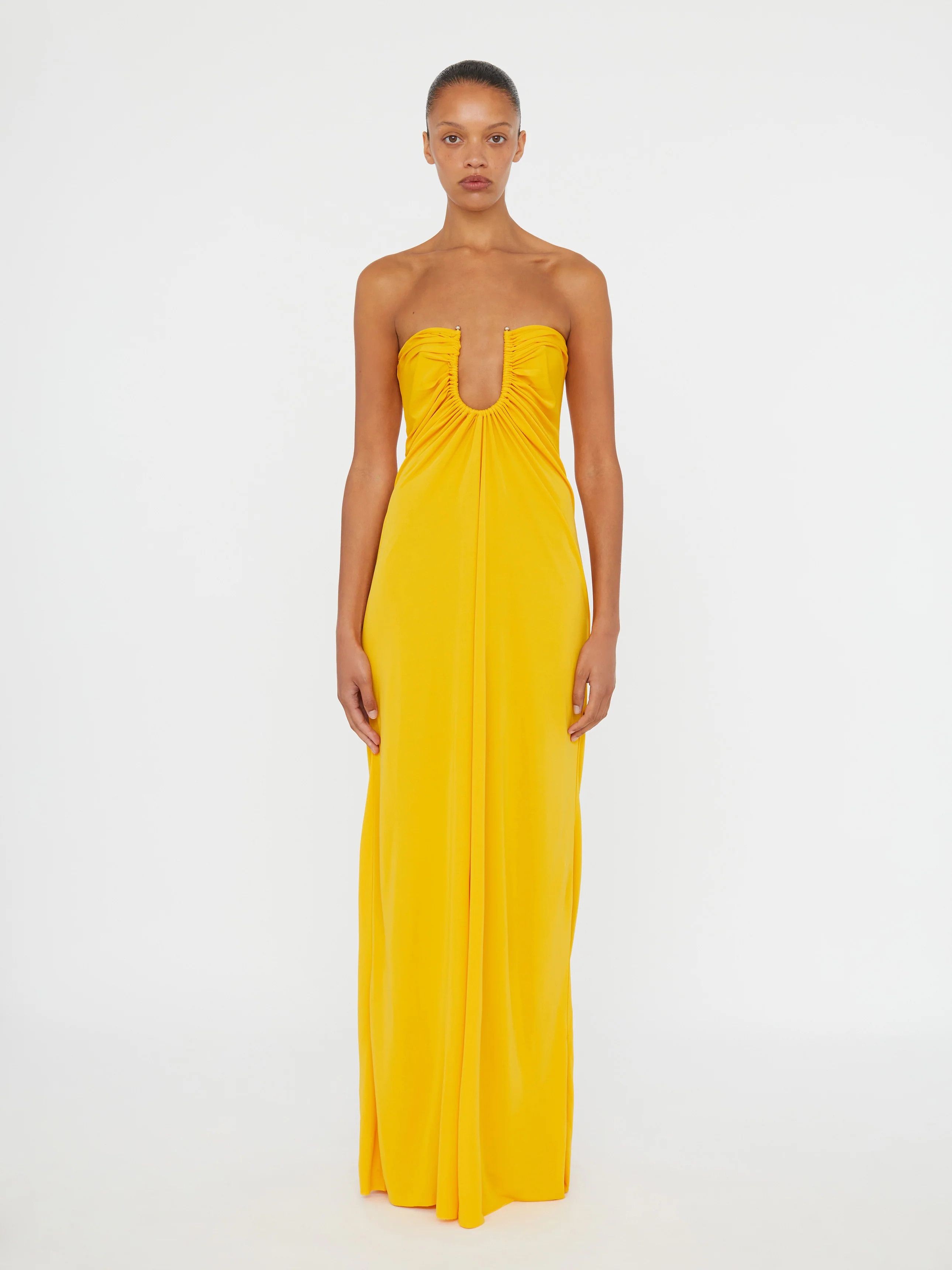 Christopher Esber Arced Palm Strapless Dress Size XS / US 0-2 / IT 36-38 - 1 Thumbnail