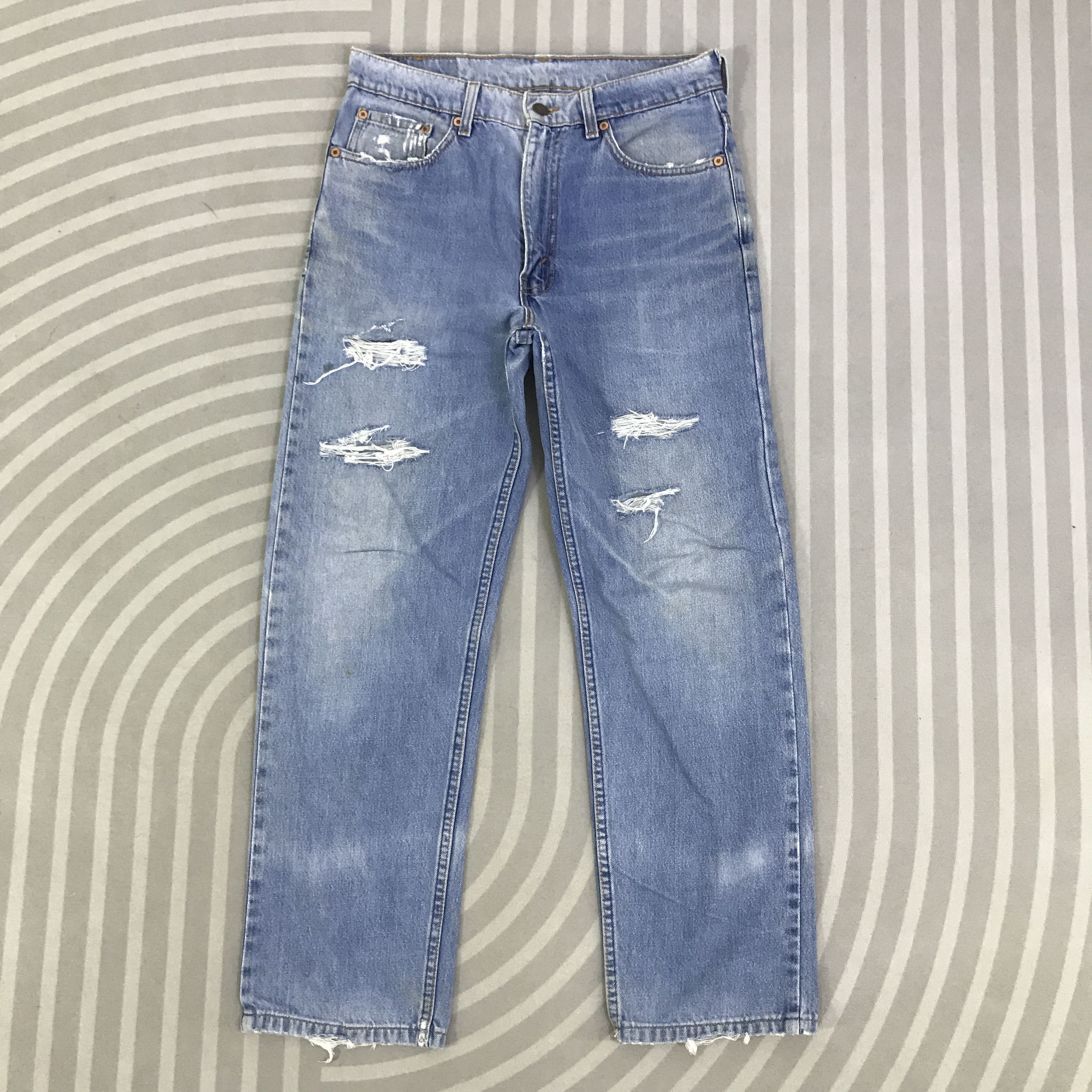 Levi's Vintage Levis Distressed Jeans pants K129B14 Size US 30 / EU 46 - 1 Thumbnail