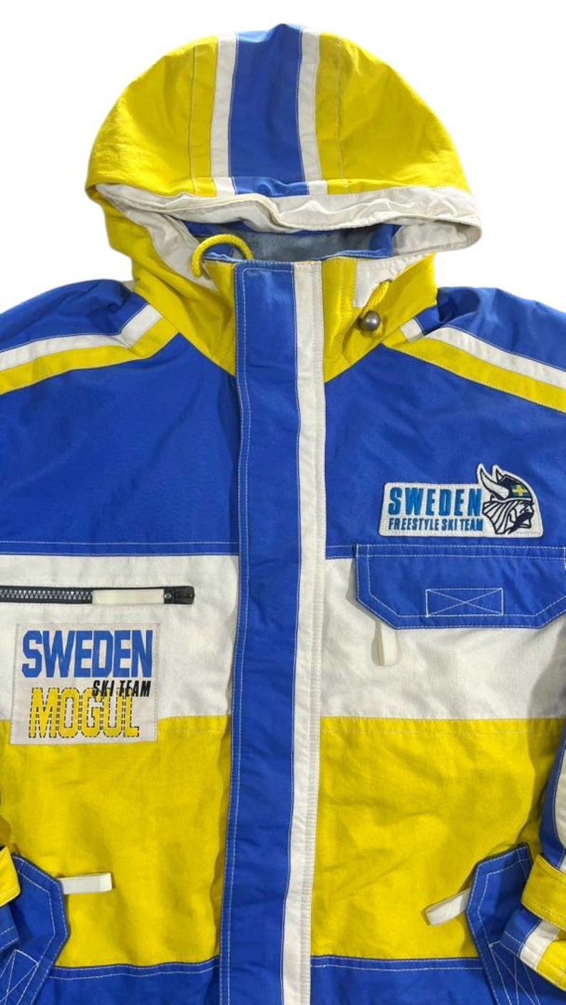 Vintage Vintage 90s Sweden Ski Team Mistral Jacket Size US L / EU 52-54 / 3 - 3 Thumbnail