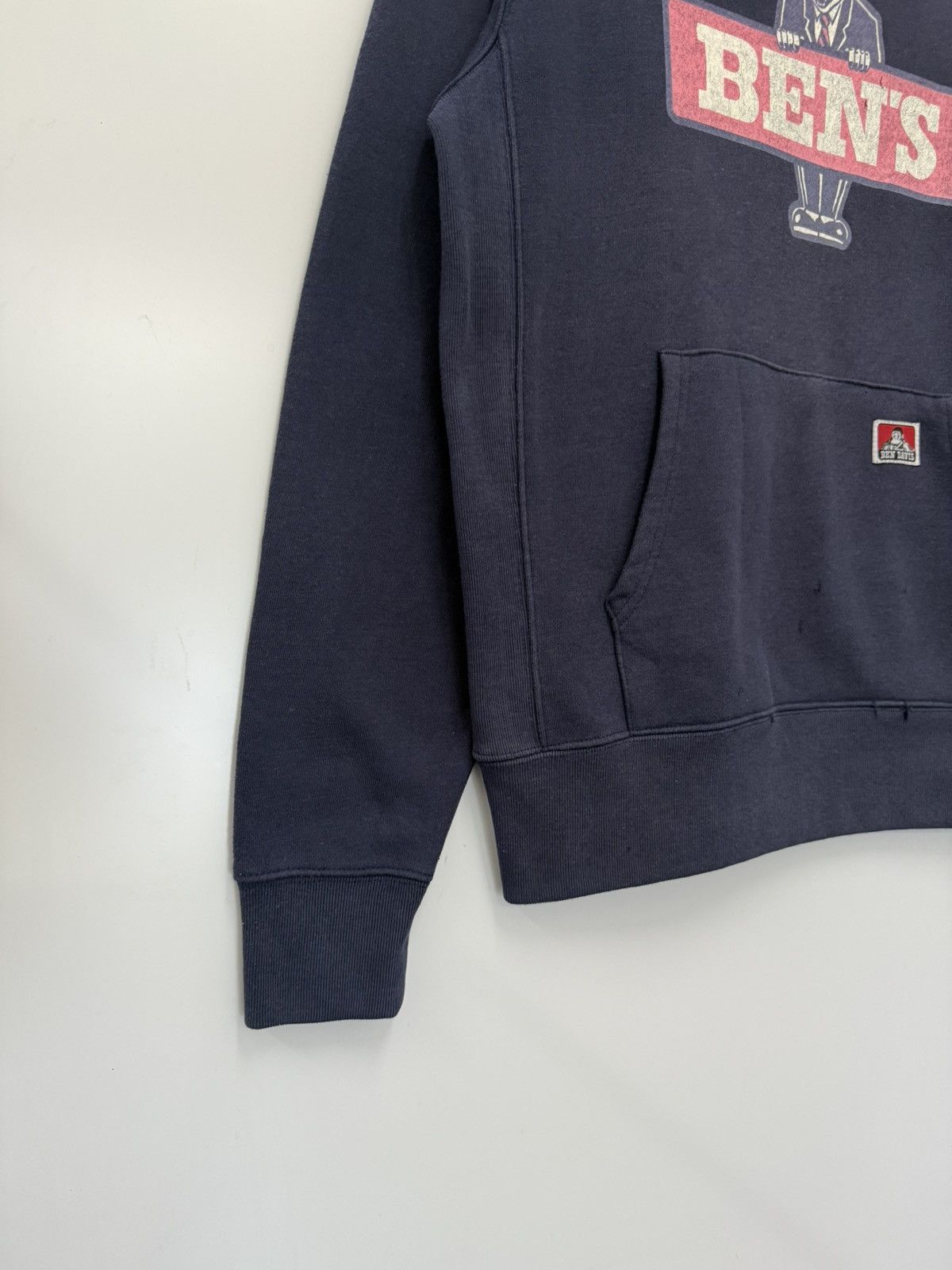 Ben Davis 🔥 Ben Davis Big Logo Streetwear Distressed Sweat Hoodie - M Size US M / EU 48-50 / 2 - 3 Thumbnail