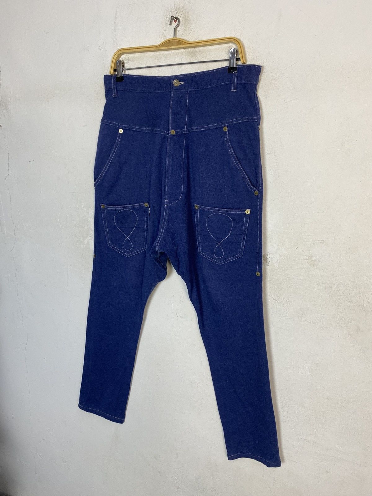 mercibeaucoup Mercibeaucoup Jevous Enprie Issey Miyake Denim Baggy Rise 32 Size 32" / US 10 / IT 46 - 4 Thumbnail