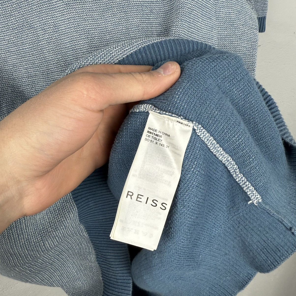 Reiss Vintage Reiss Polo Shirt Light Blue Size US M / EU 48-50 / 2 - 7 Thumbnail