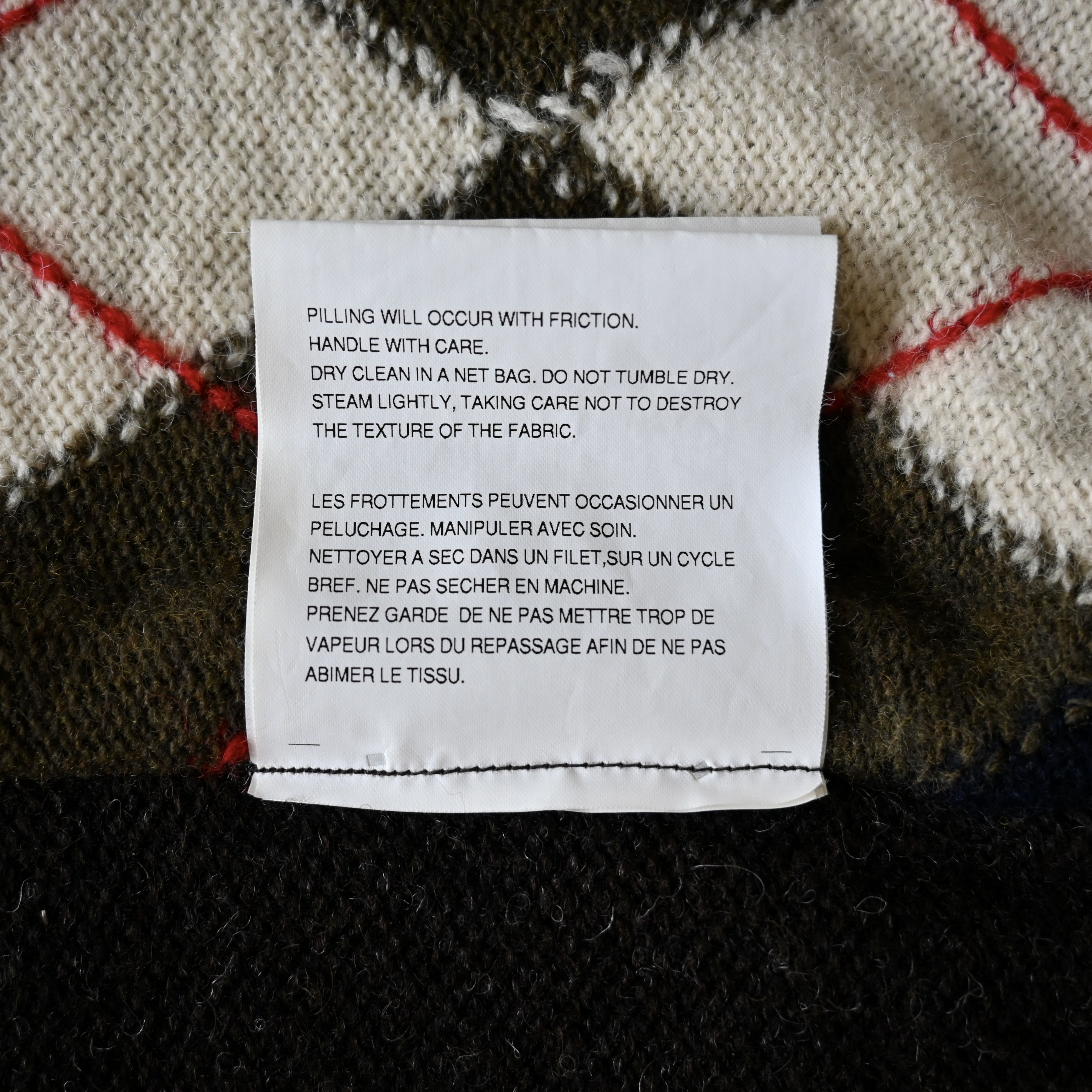 Comme des Garcons Homme AD2007 Comme des Garcons Homme wool docking knit vest Size US M / EU 48-50 / 2 - 12 Thumbnail