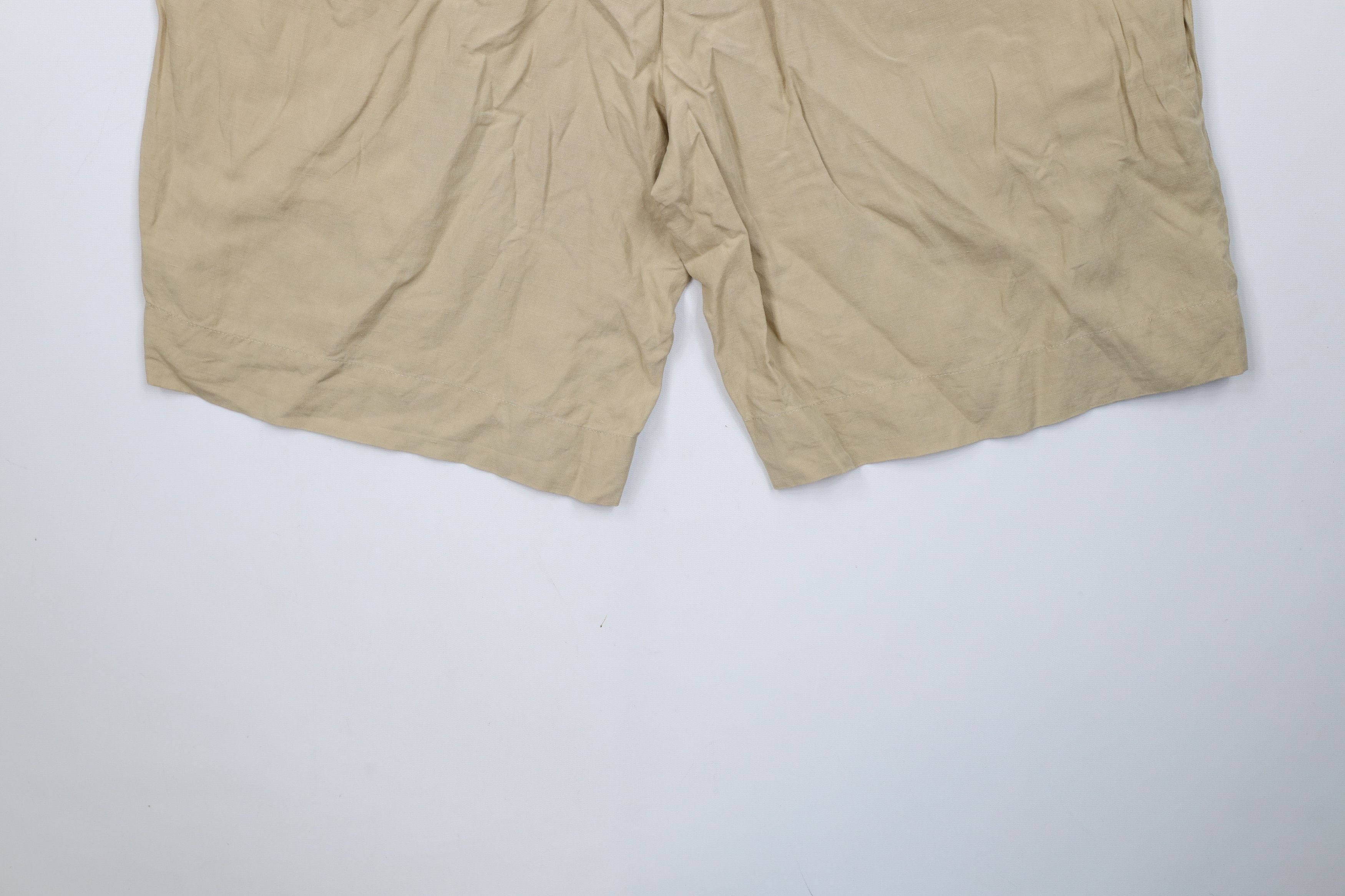 Ralph Lauren Vintage Ralph Lauren Above Knee Linen Chino Shorts Beige Size US 34 / EU 50 - 13 Thumbnail