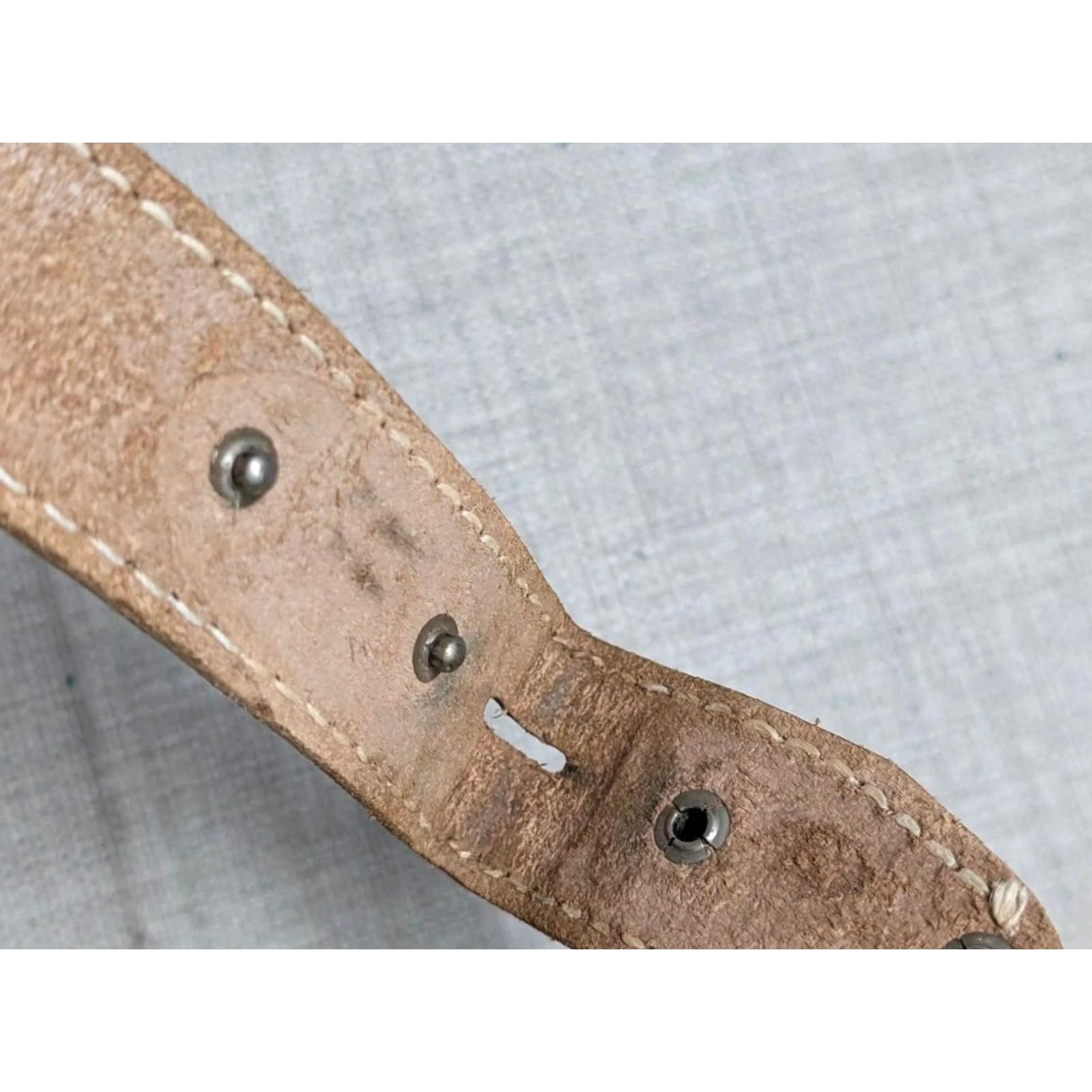 Vintage VINTAGE western belt Tooled 36 brown cowhide leather handcrafted belt Mens Size 36 - 5 Thumbnail