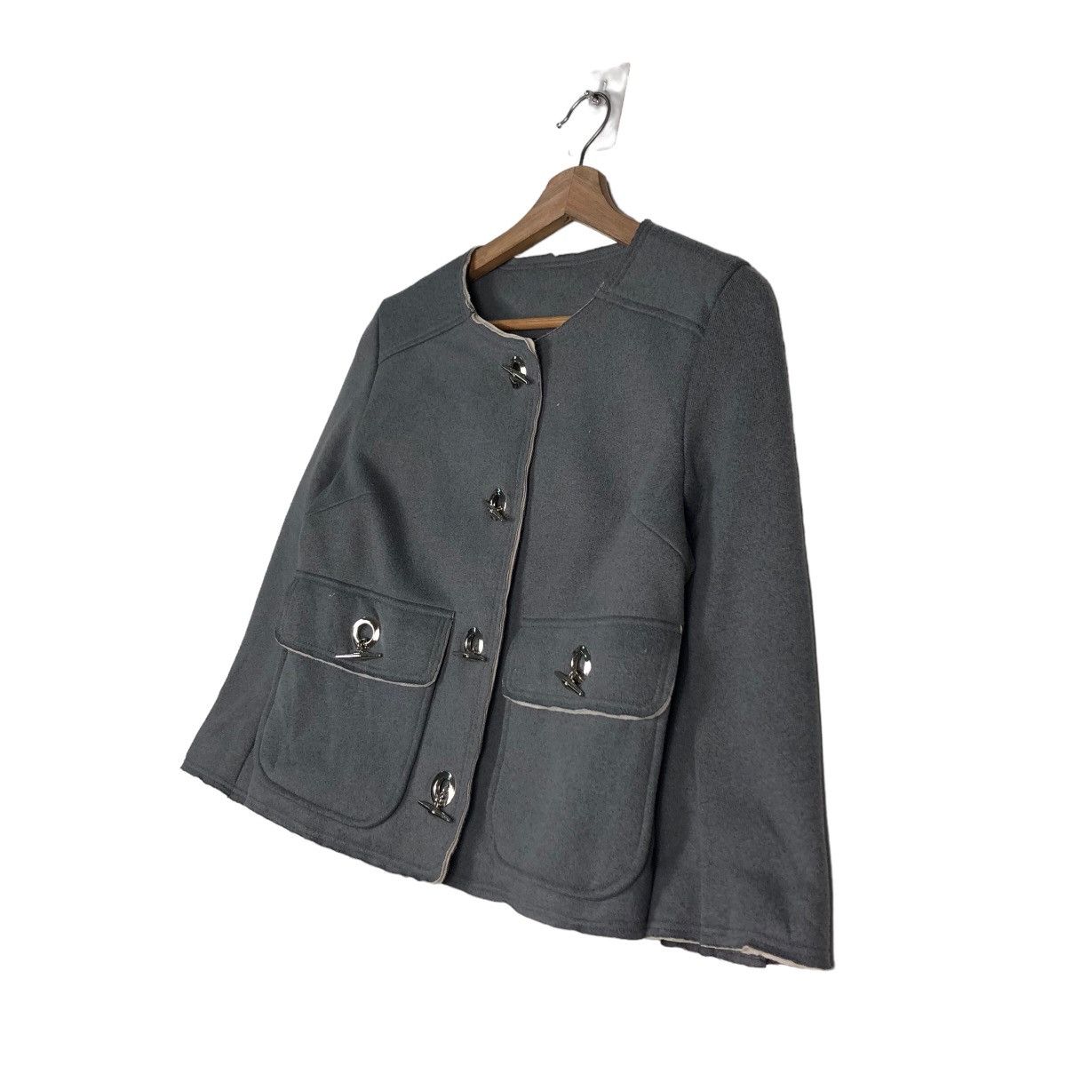 Japanese Brand 🔥Cropped Biker Jacket Double Standard Clothing Japan Size US M / EU 48-50 / 2 - 2 Thumbnail