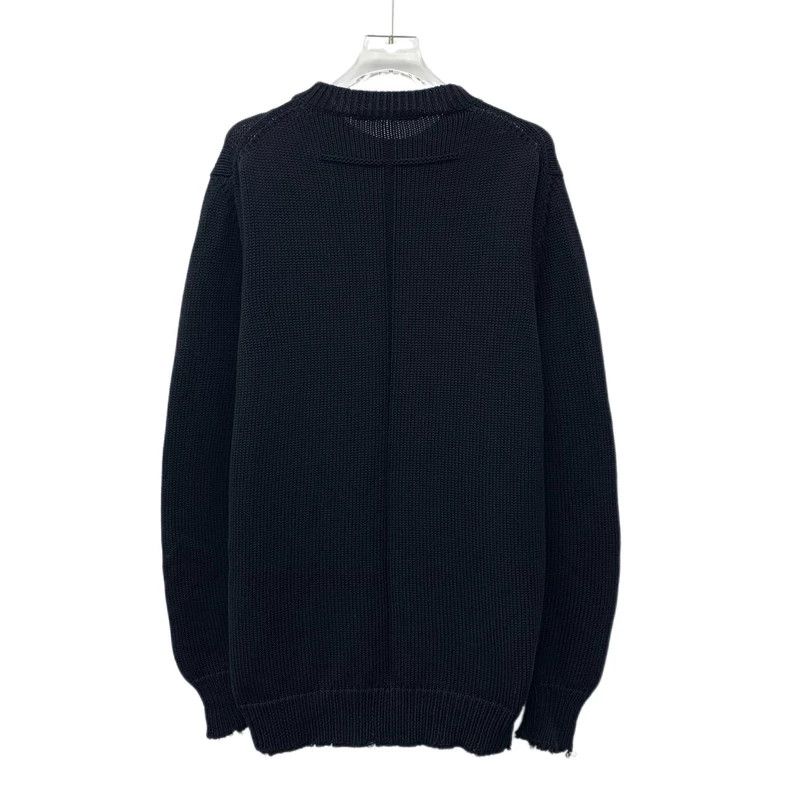 Givenchy Givenchy Black Logo Letter Intarsia Cotton Round-Neck Long Size US S / EU 44-46 / 1 - 2 Thumbnail