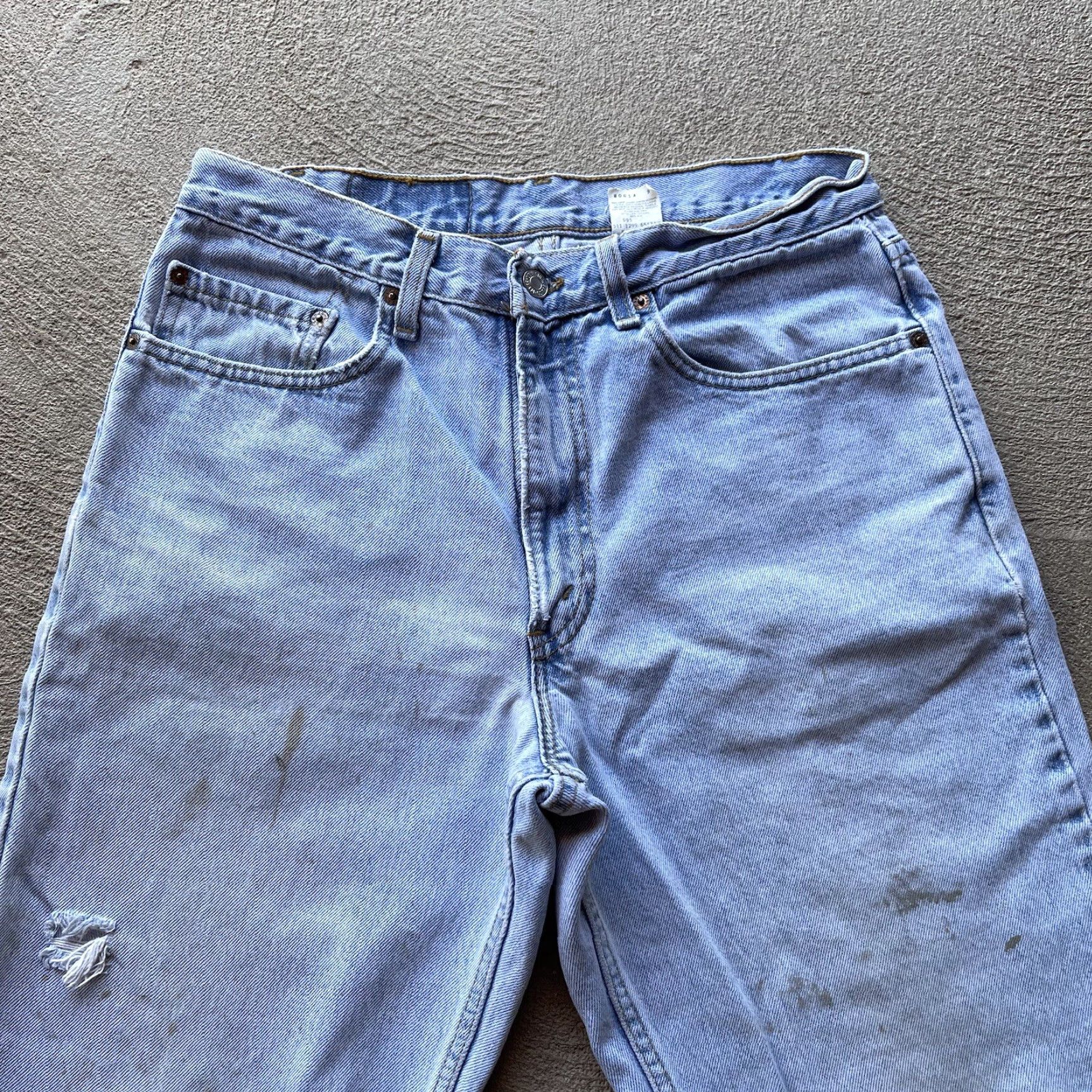 Levi's VINTAGE Levi's 550 Baggy Shorts Mens 32 Blue Denim Skater Jorts 90s Hip Hop Size US 32 / EU 48 - 2 Thumbnail