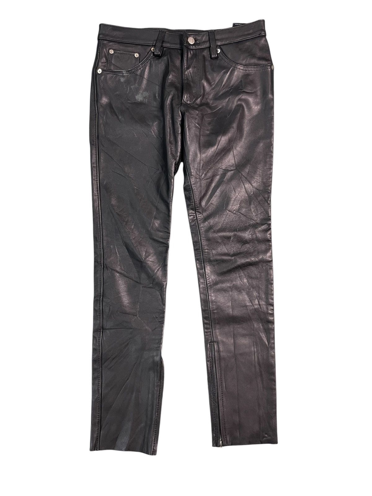 Japanese Brand Leather Wear Genuine Steerhide Pant Size US 31 - 1 Thumbnail