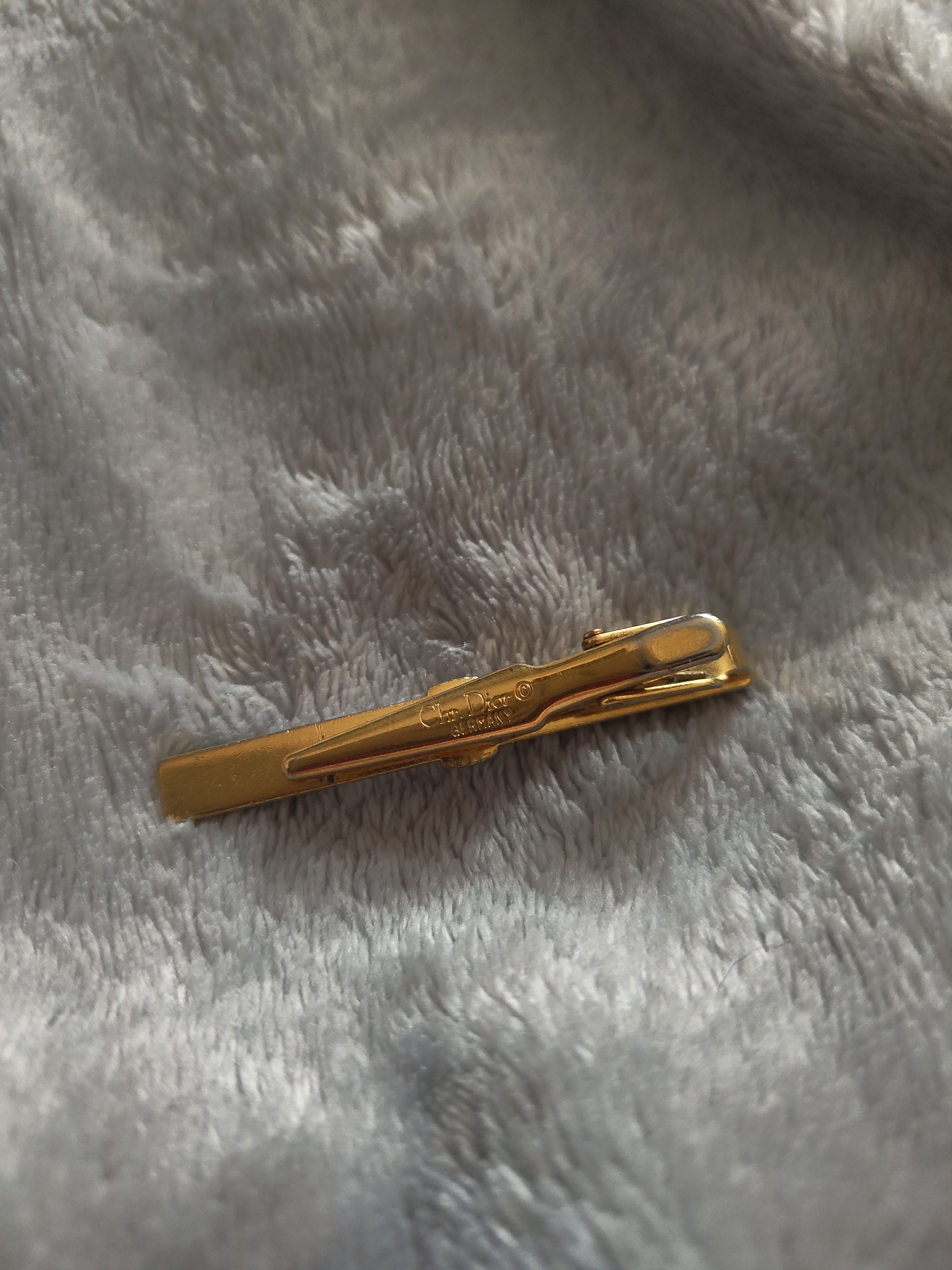 Dior Christian Dior Monsieur Vintage Black Enamel Tie Clip Size ONE SIZE - 4 Thumbnail