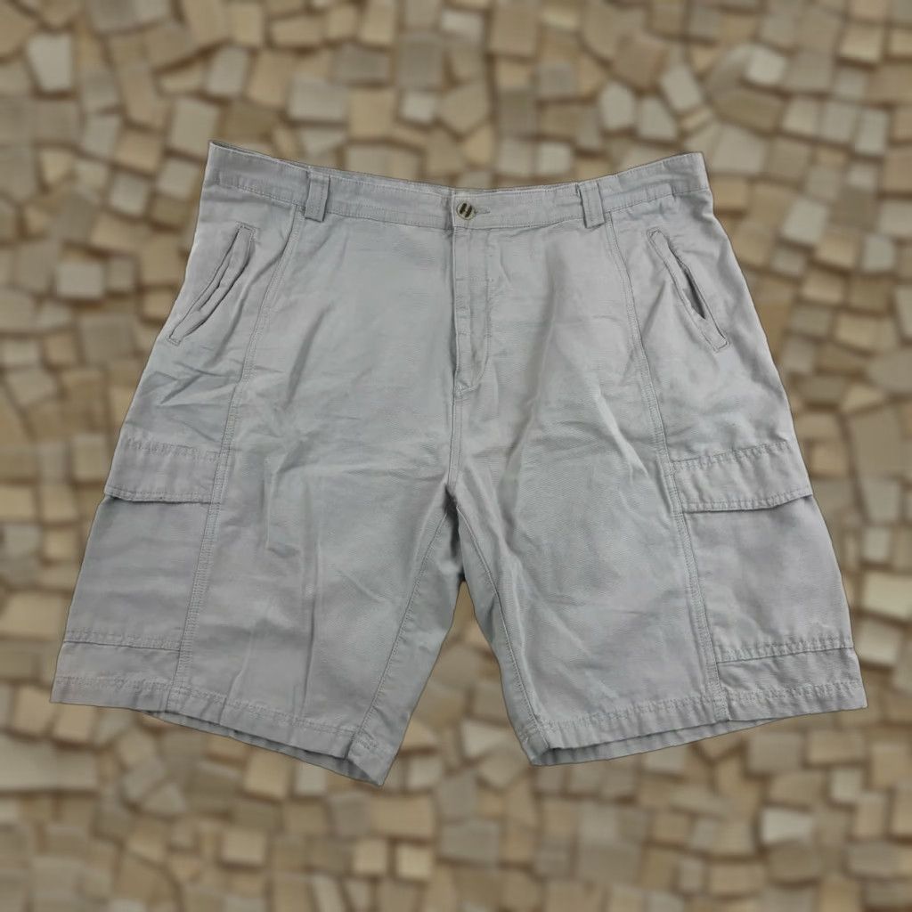 Vintage JACHS Cargo Shorts Men's 42 Solid Gray Multi Pocket Flaps Outdoor wear Shirt/Shorts? Size US 42 / EU 58 - 1 Thumbnail