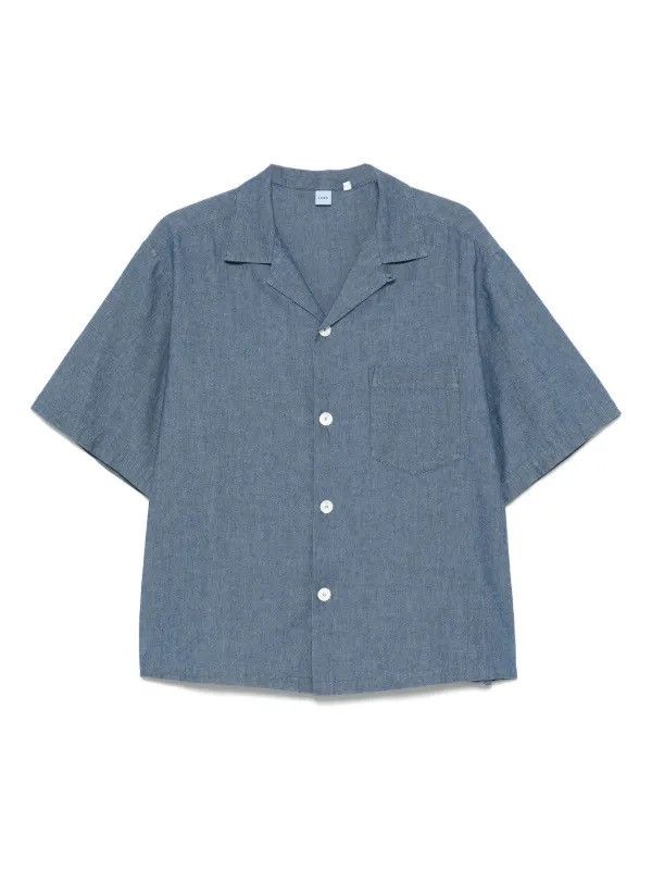 Aspesi Aspesi Short Sleeved Button Down Gray/Blue/Denim L Size US L / EU 52-54 / 3 - 1 Thumbnail