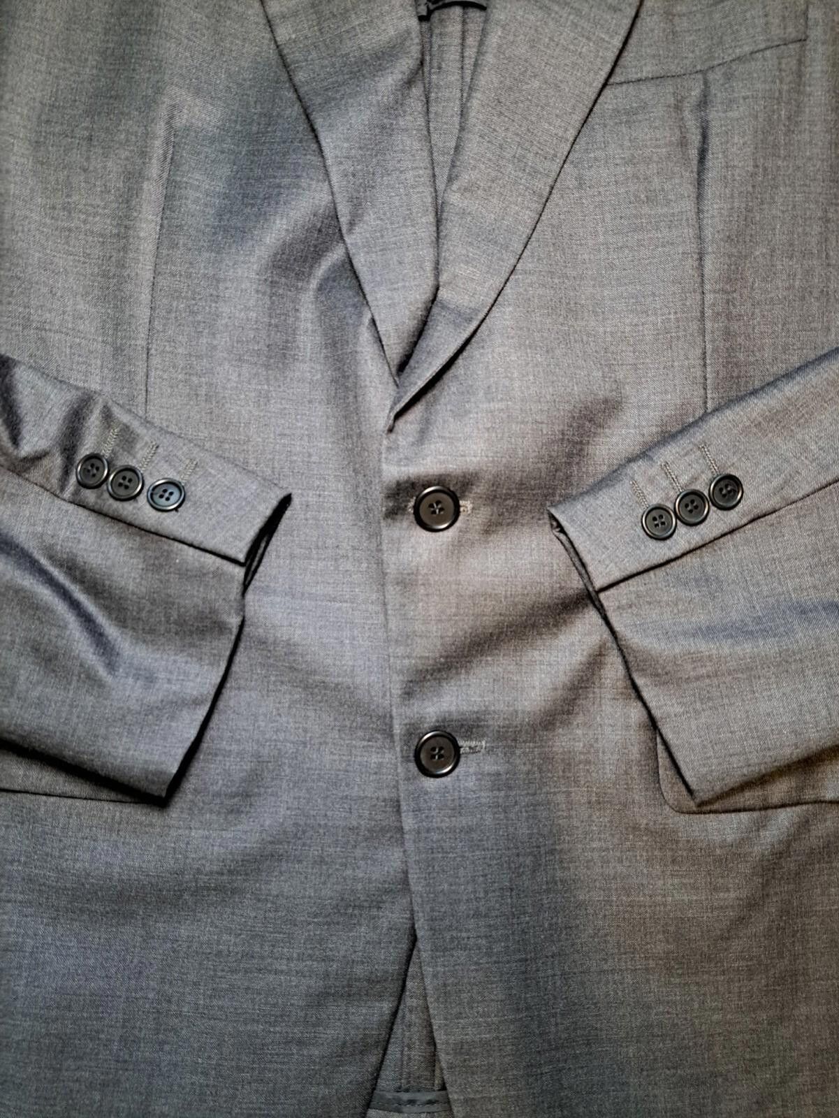 Other Cantarelli Esquire Suit Jacket Mens 42R Gray Wool Bemberg Size 42R - 5 Thumbnail
